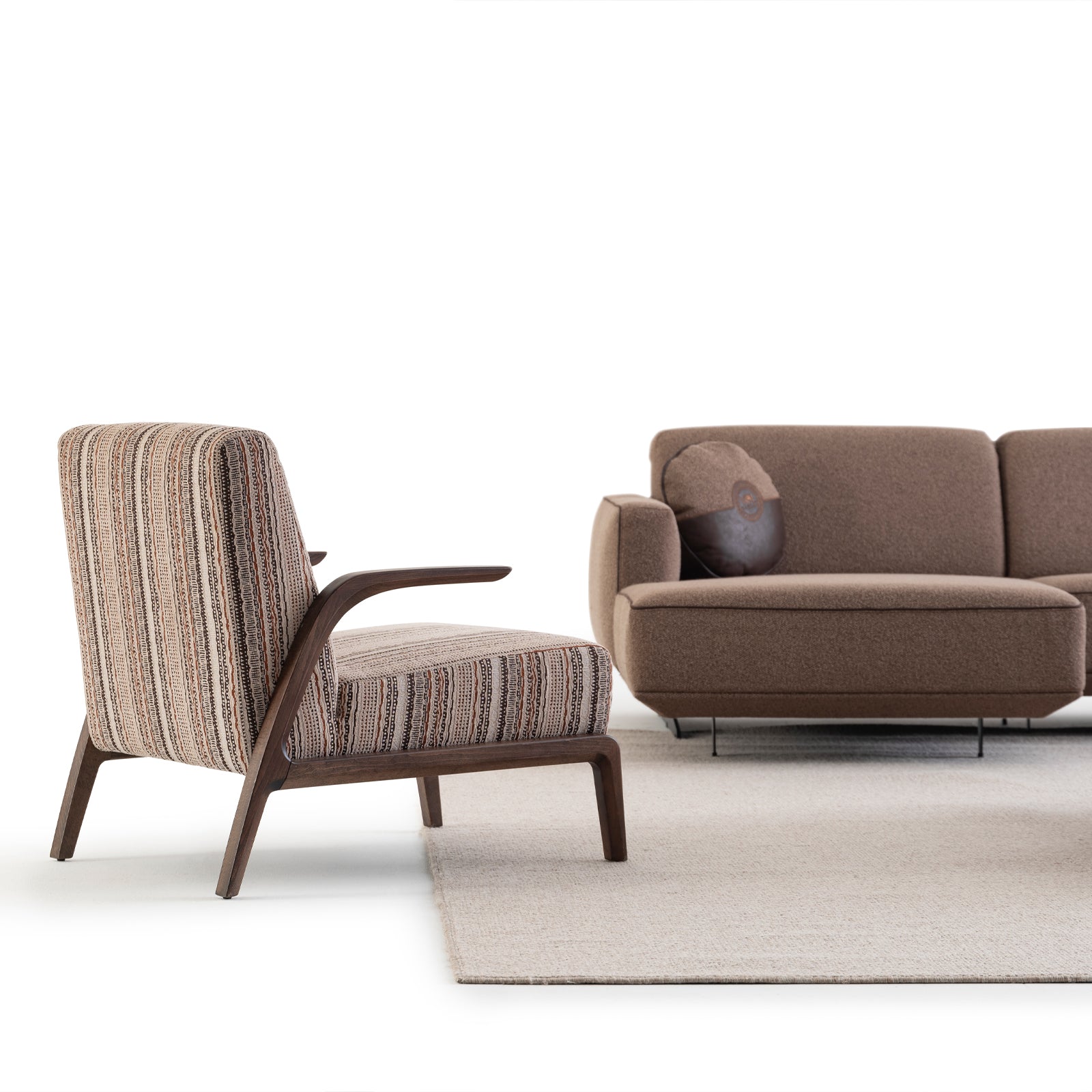 NEKA Armchair (arow-Armchair) -  Armchairs - ebarza Furniture UAE | Shop Modern Furniture in Abu Dhabi & Dubai - مفروشات ايبازرا في الامارات | تسوق اثاث عصري وديكورات مميزة في دبي وابوظبي