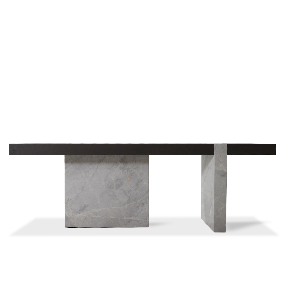 New Smoky Base Grey Marble Console JK-W011 -  Consoles - ebarza Furniture UAE | Shop Modern Furniture in Abu Dhabi & Dubai - مفروشات ايبازرا في الامارات | تسوق اثاث عصري وديكورات مميزة في دبي وابوظبي