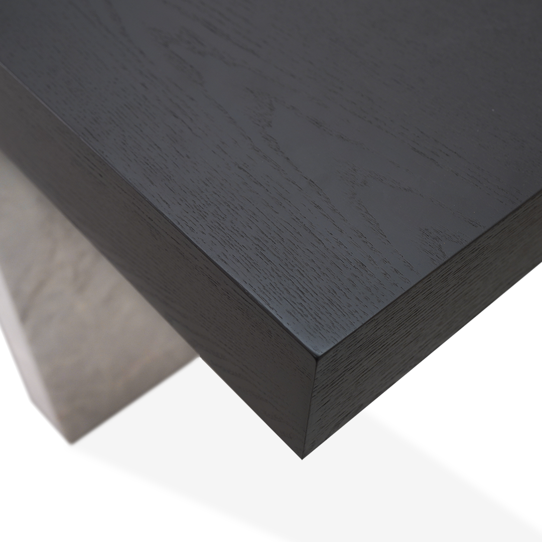 Grey marble console table with smoky base by BEACON, featuring sleek modern design and smooth surface finish.