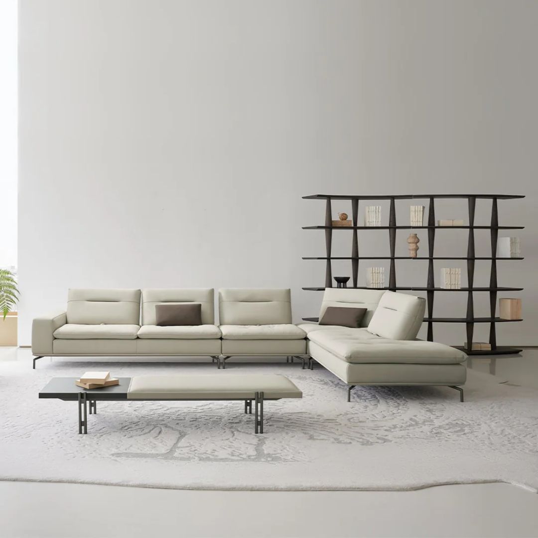 Beige Nexus 2 Seater Left Arm Modular Sofa by BEACON, showcasing plush cushions and modern design, ideal for living rooms.