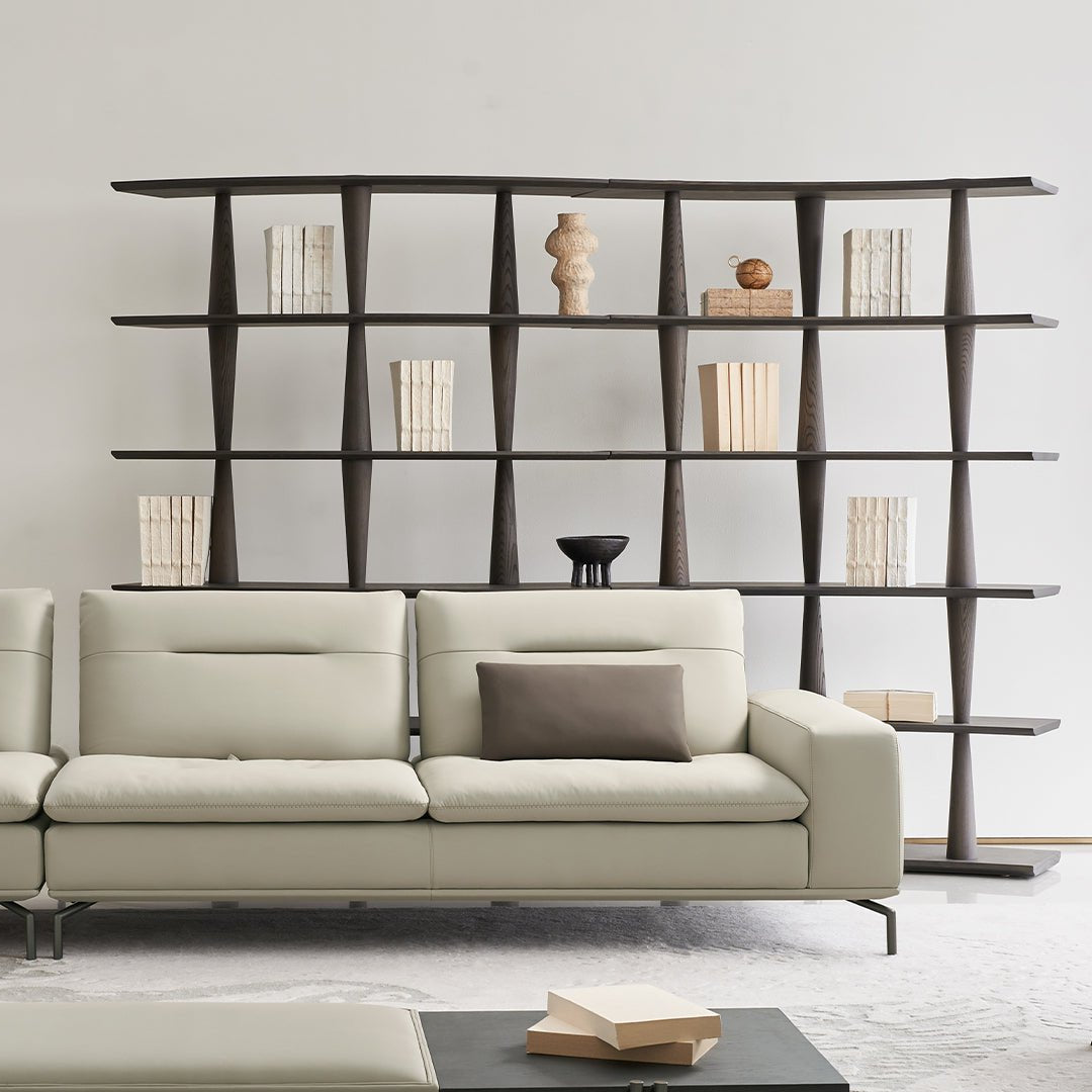 BEACON Nexus 2 Seater Right Arm Modular Sofa in neutral fabric, modern design with armrest, ideal for contemporary living rooms.