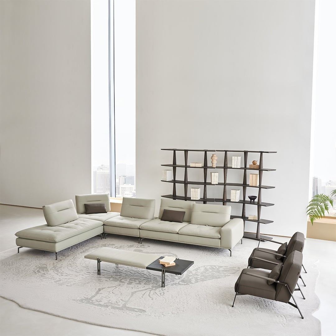 Nexus 2 Seater Right Arm Modular Sofa - AMF-S180/WF ex -  Sofas - ebarza Furniture UAE | Shop Modern Furniture in Abu Dhabi & Dubai - مفروشات ايبازرا في الامارات | تسوق اثاث عصري وديكورات مميزة في دبي وابوظبي