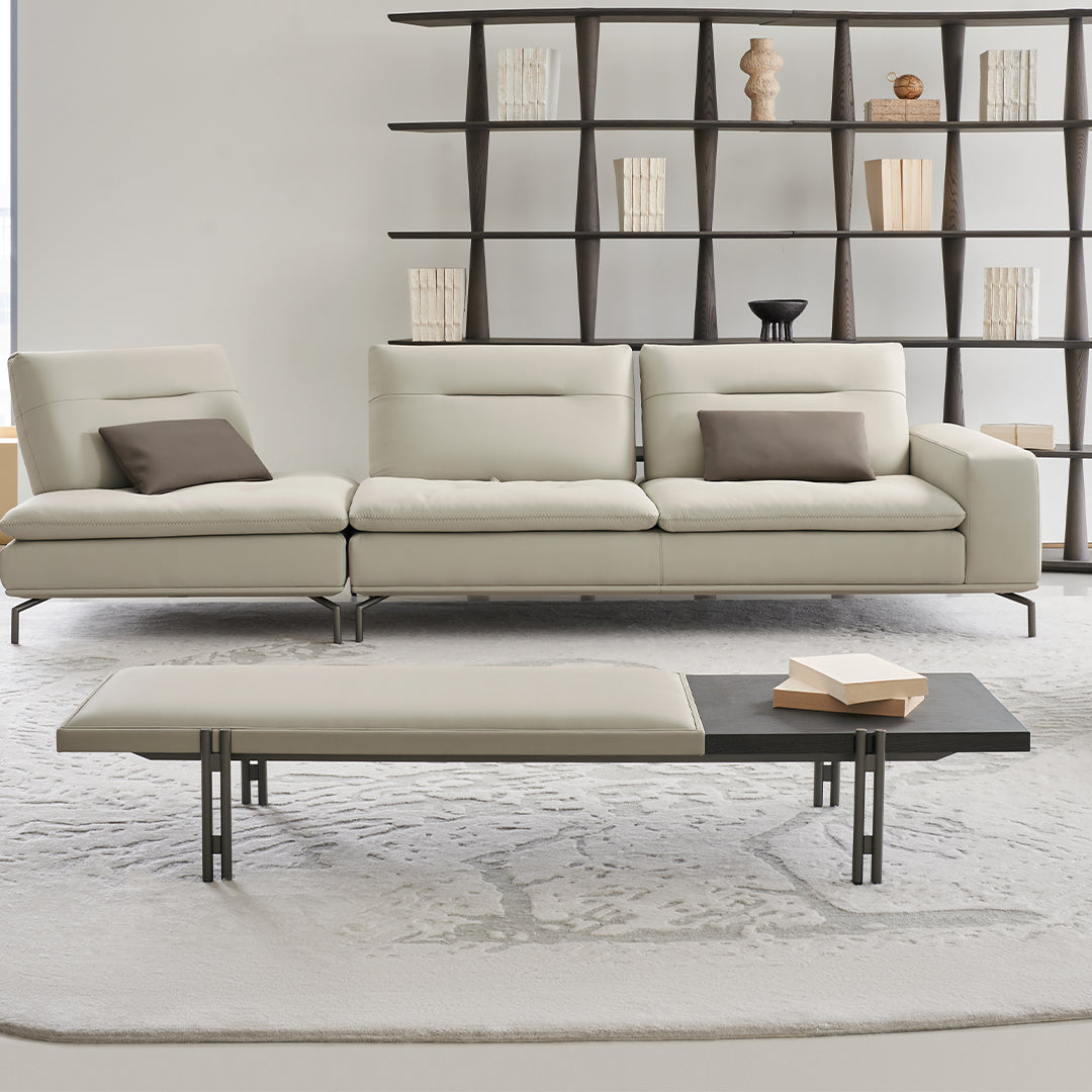 BEACON Nexus Bench AMF-JT293, sturdy wooden bench with metal legs, ideal for outdoor or indoor seating.