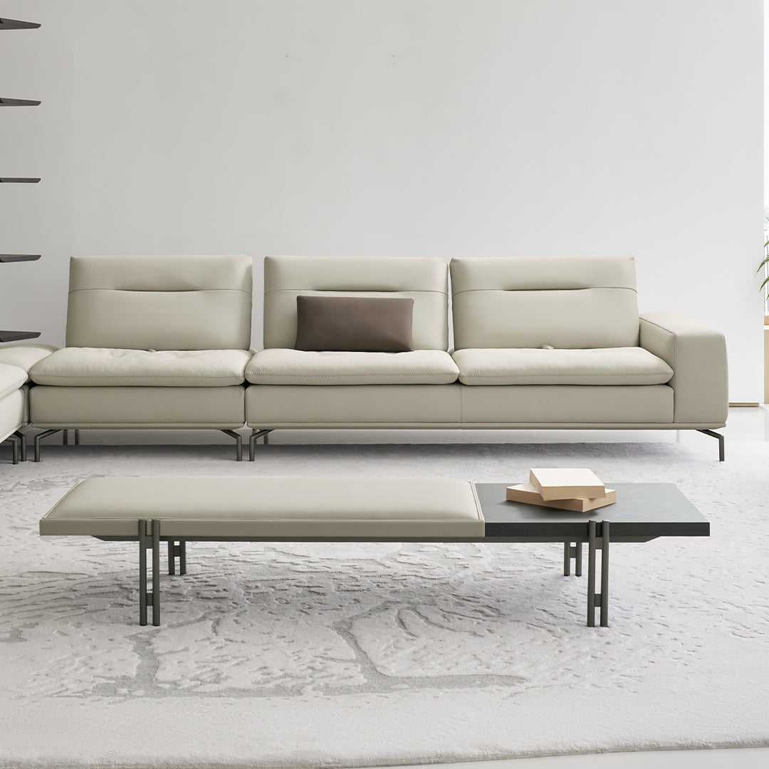 Nexus Bench AMF-JT293 by BEACON, a sturdy wooden bench with metal legs, ideal for indoor or outdoor seating.