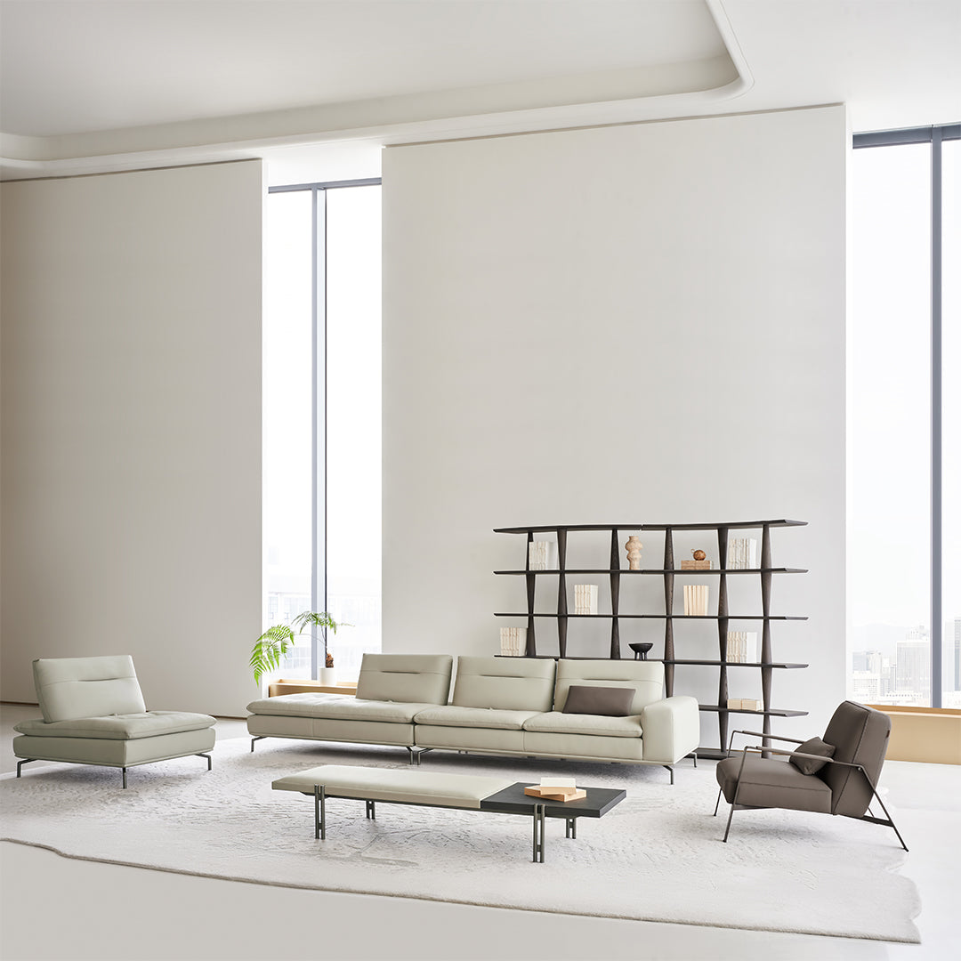 BEACON Nexus Lounge Chair AMF-DY218 armchair with modern design, cushioned seating, and sleek armrests in a stylish living room setting.