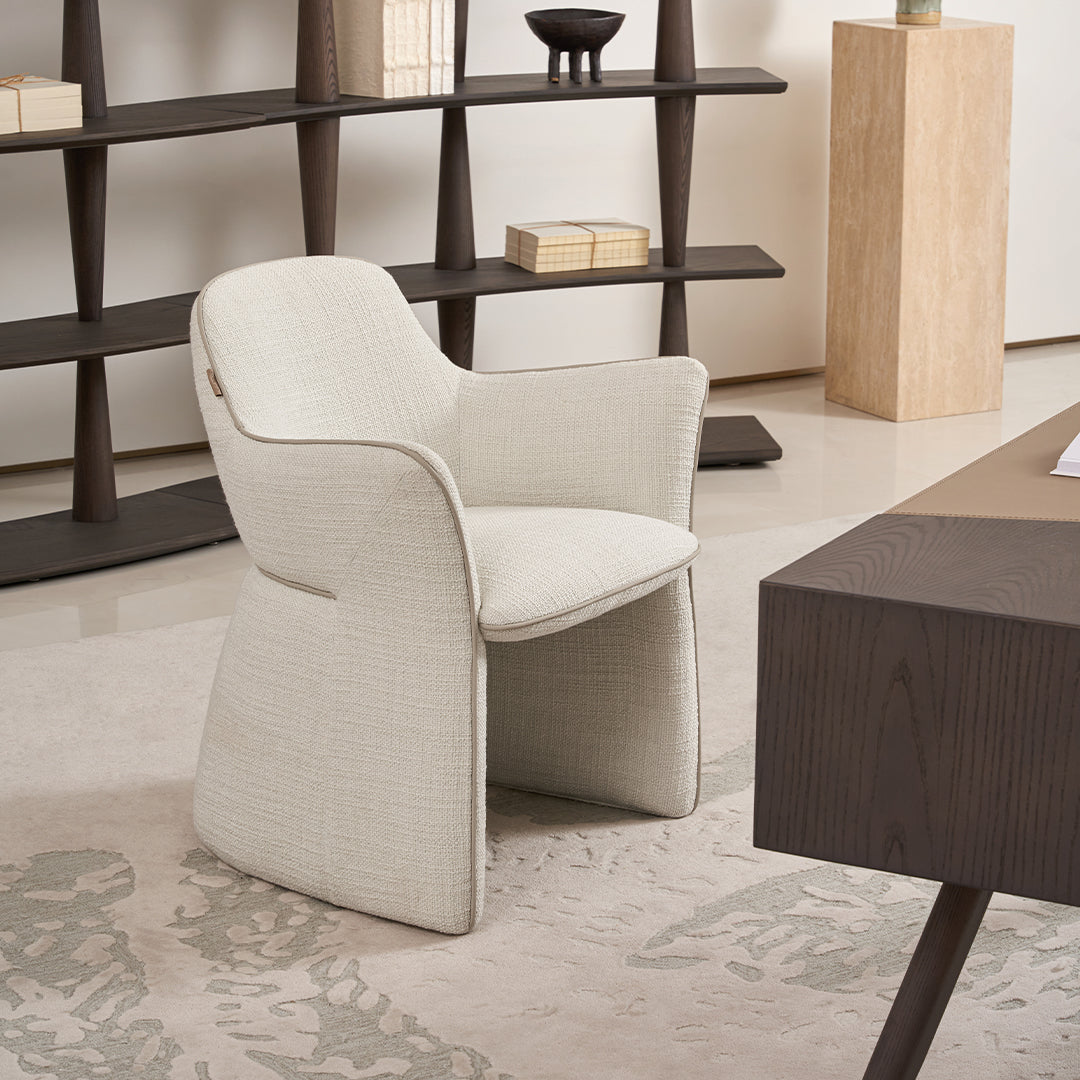 BEACON Nexus Office/Dining Chair AMF-ZY275 with cushioned seat and backrest, modern black chair for office or dining use