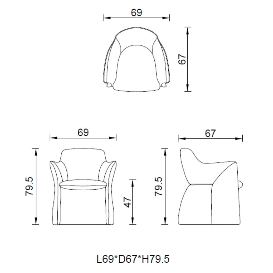 BEACON Nexus Office/Dining Chair AMF-ZY275 with black cushioned seat and modern ergonomic design