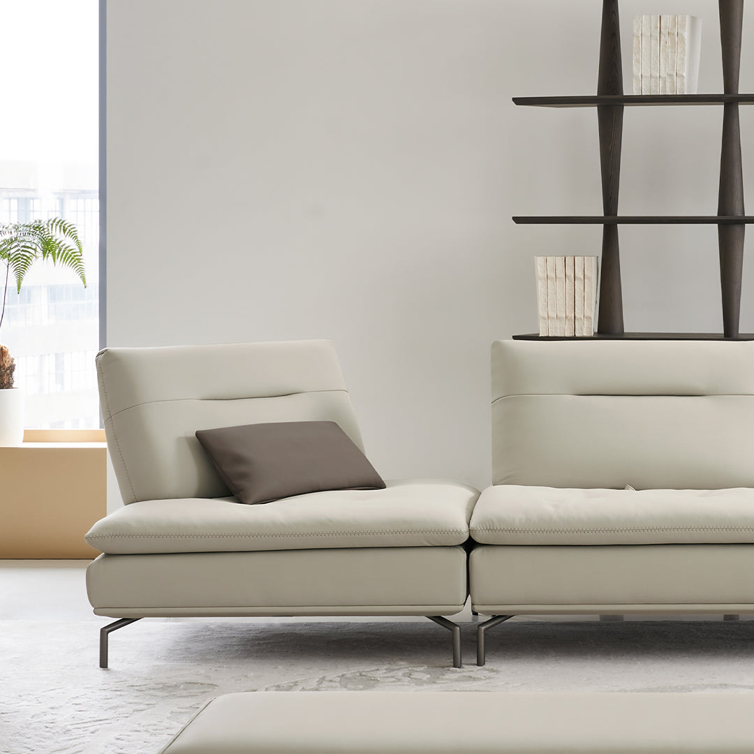 BEACON Nexus Sofa Corner Module AMF-S180 D-section in fabric, showing the sectional sofa corner with plush cushions and modern design.
