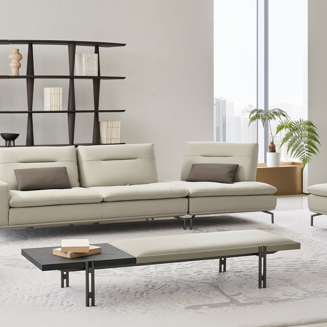BEACON Nexus Sofa Corner Module AMF-S180 D-section with plush upholstery and modern design, suitable for sectional sofa arrangements.