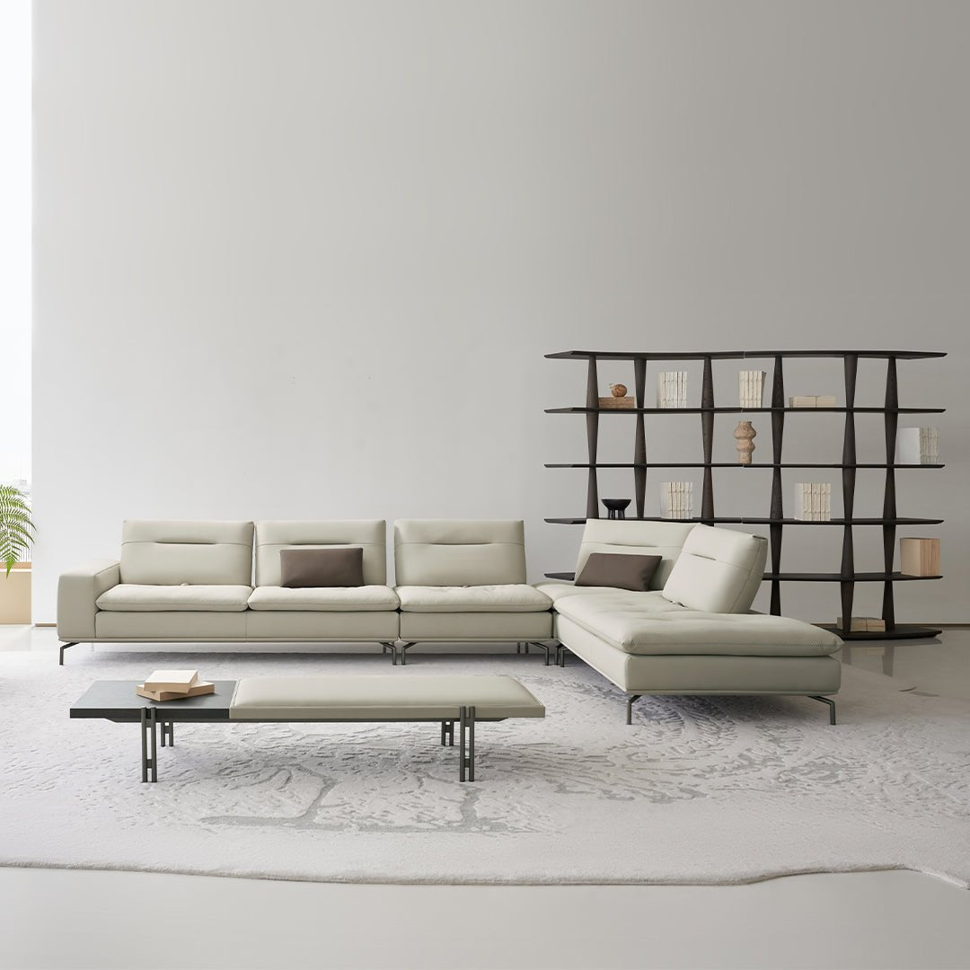 BEACON Nexus Sofa Corner Module AMF-S180 D-section in fabric, showing the sectional piece with plush cushions and modern design.