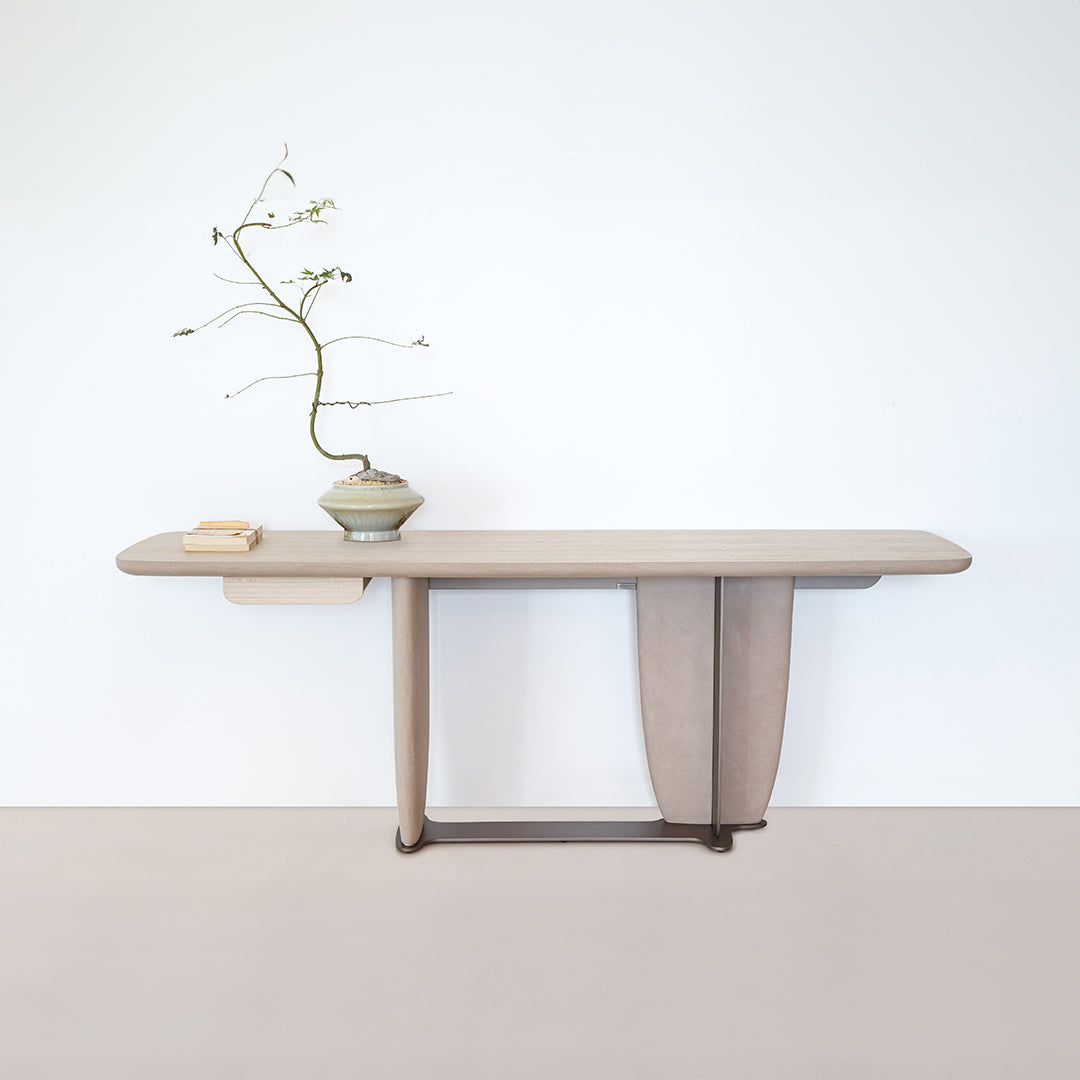 BEACON Nexus Veneer Top Console BMCJ-ZT6030, modern wooden console table with sleek design and veneer finish.