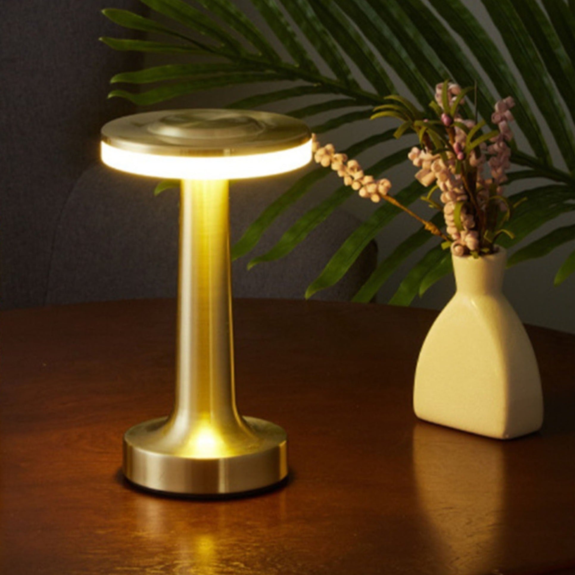 Pre-order 75 Days Delivery Night Light Silver Table Lamp HTD-INL10060 -  Desk\table Lamps - ebarza Furniture UAE | Shop Modern Furniture in Abu Dhabi & Dubai - مفروشات ايبازرا في الامارات | تسوق اثاث عصري وديكورات مميزة في دبي وابوظبي