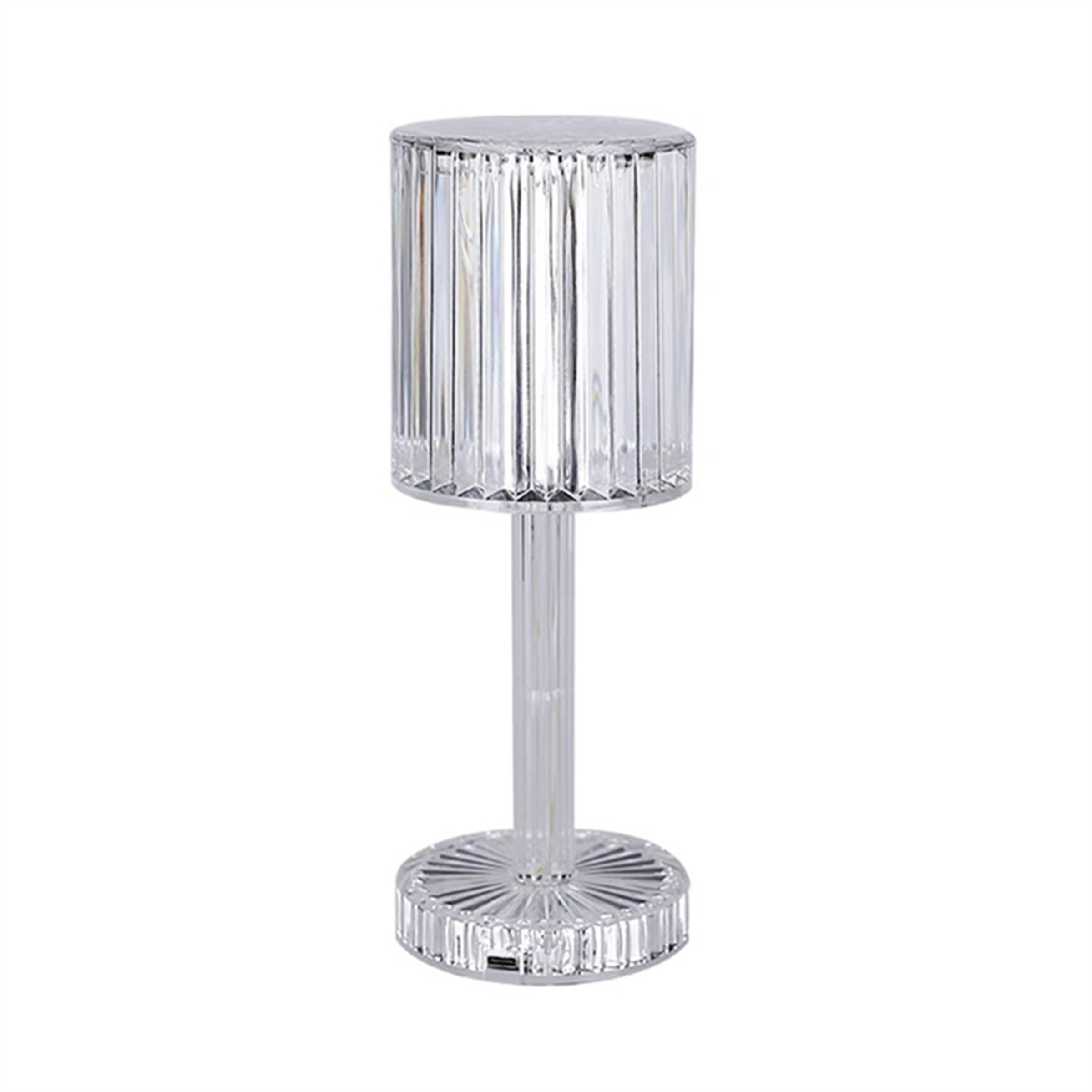 Transparent glass night light table lamp by BEACON, perfect for desks or tables, with a sleek modern design.