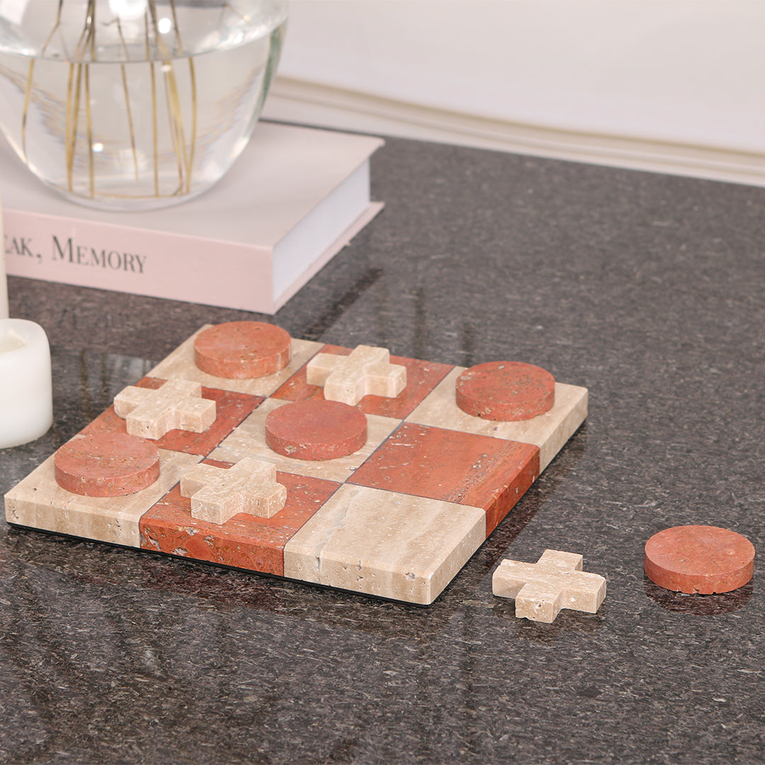 BEACON nine-square chessboard KG3002 as a stylish home decor figurine with intricate design and wooden finish.