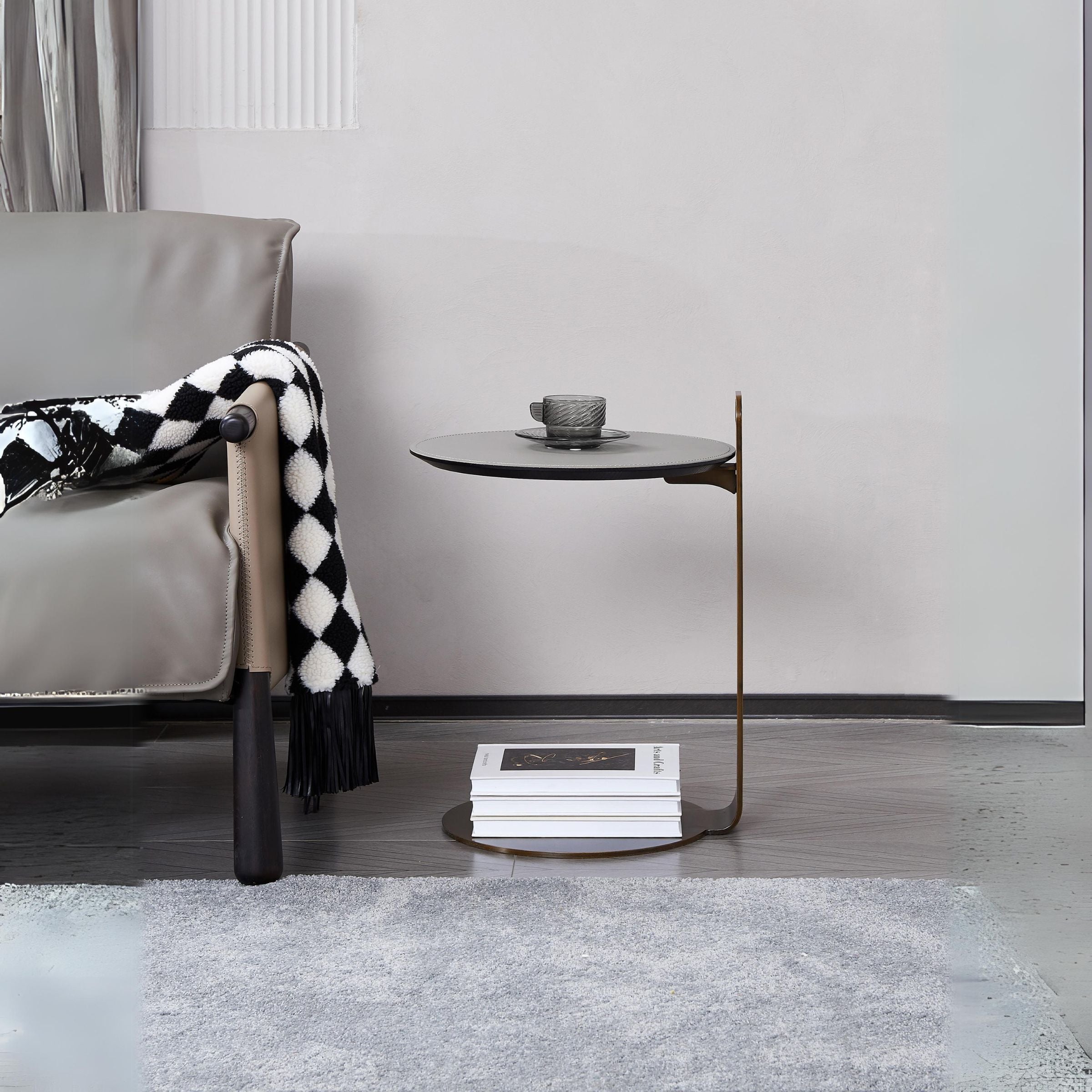 BEACON Nook Side Table MLL-D115 with modern wood finish, compact design, ideal for living room or bedroom decor.