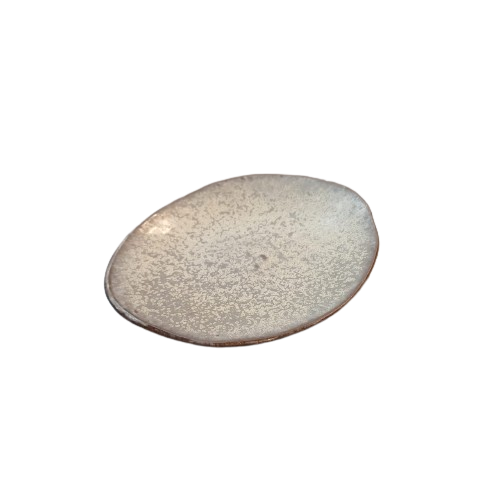 Nordic Western ceramic round plate by BEACON, 7-inch size, featuring a sleek, minimalist design suitable for modern table settings.