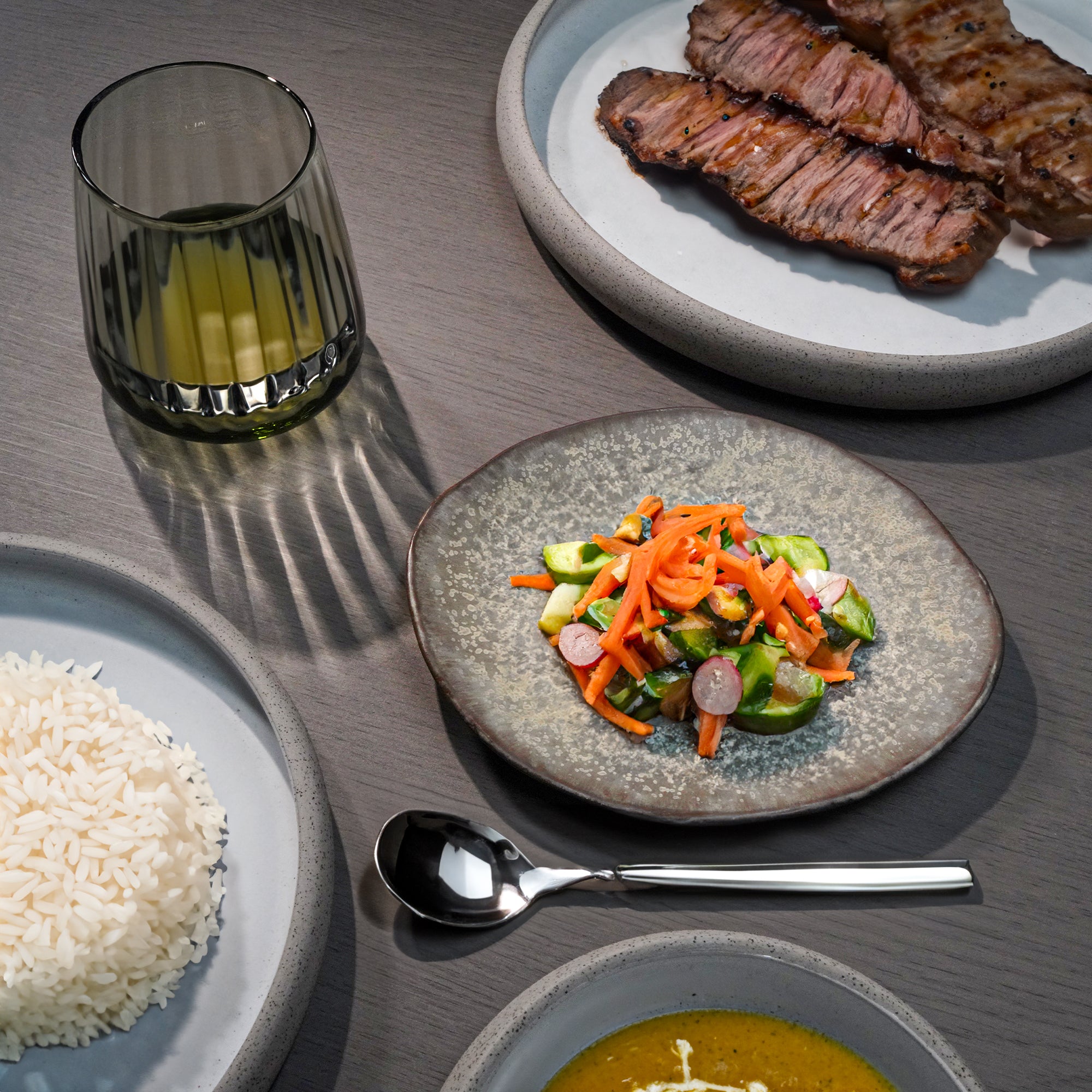 Nordic Western ceramic round plate by BEACON, 7-inch size, with a smooth white finish and subtle decorative pattern.