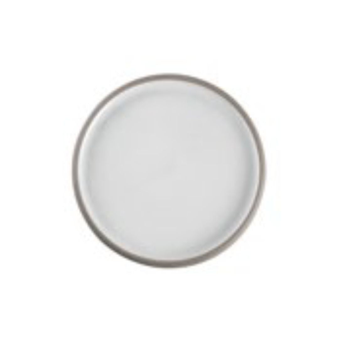 Nordic Western round plate by BEACON, 10.5-inch ceramic plate with a modern Nordic Western design.