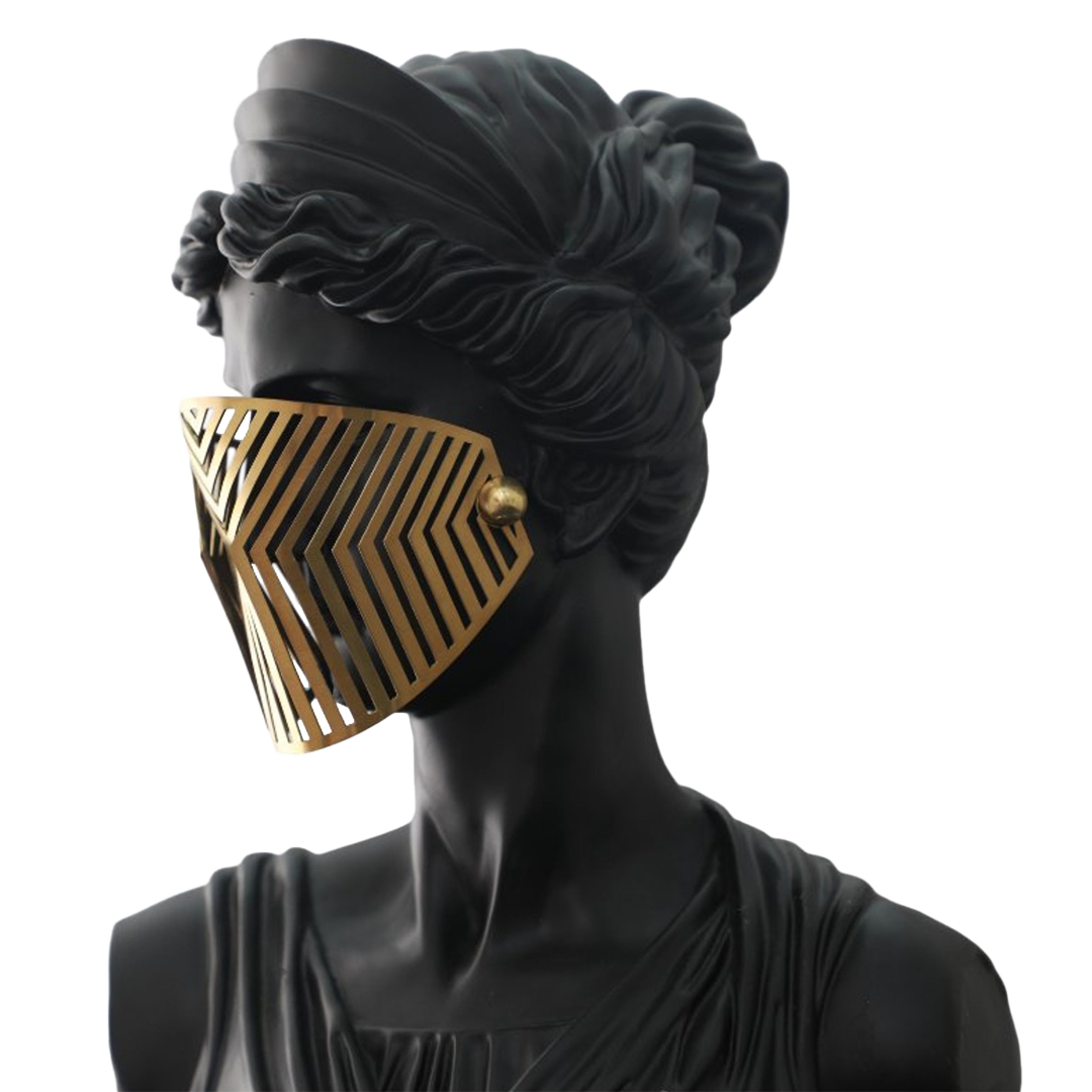 Obscura Head sculpture by BEACON, a modern home decor figurine with intricate design and artistic details.