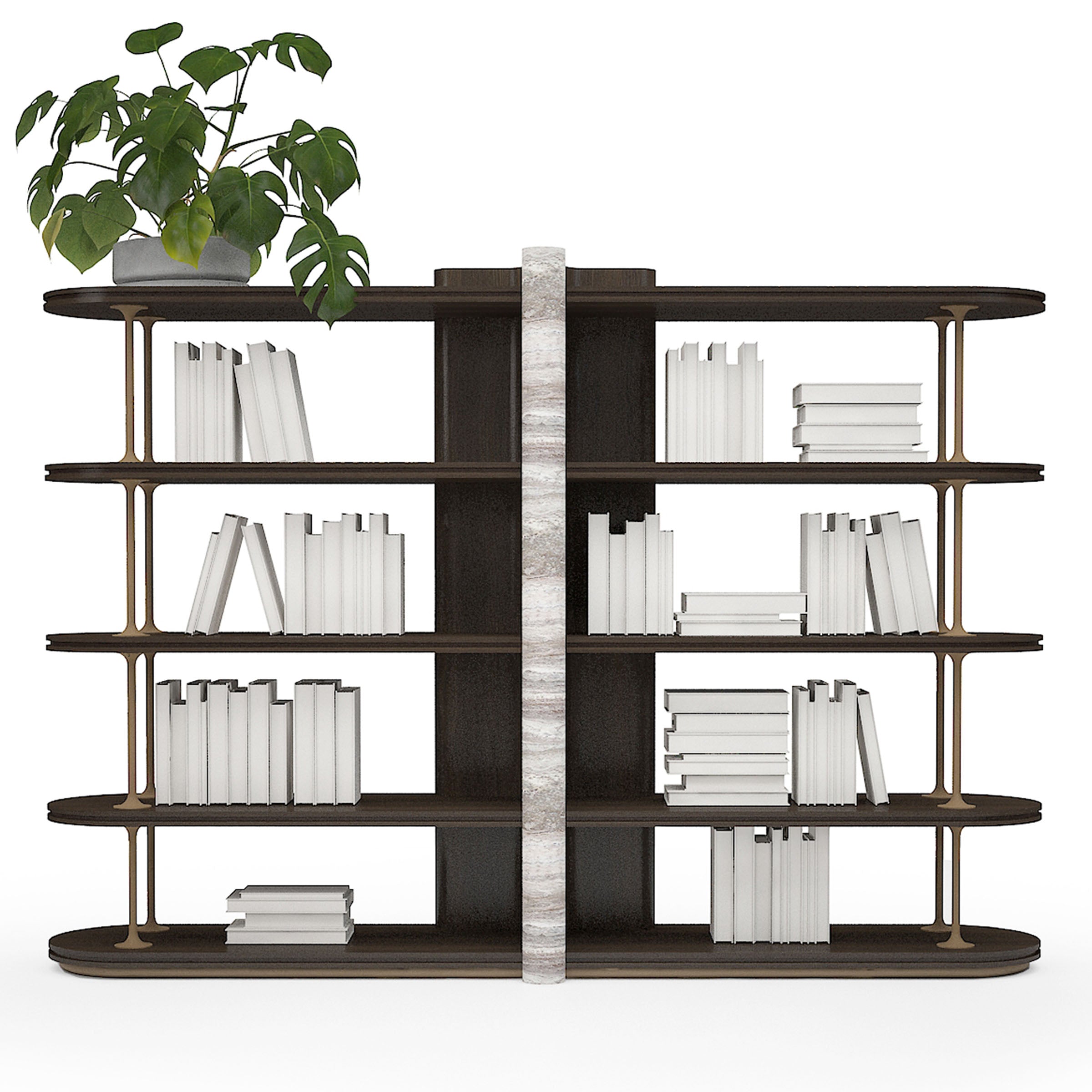 ODEON BOOKSHELF OD-BS-001 -  Shelves - ebarza Furniture UAE | Shop Modern Furniture in Abu Dhabi & Dubai - مفروشات ايبازرا في الامارات | تسوق اثاث عصري وديكورات مميزة في دبي وابوظبي