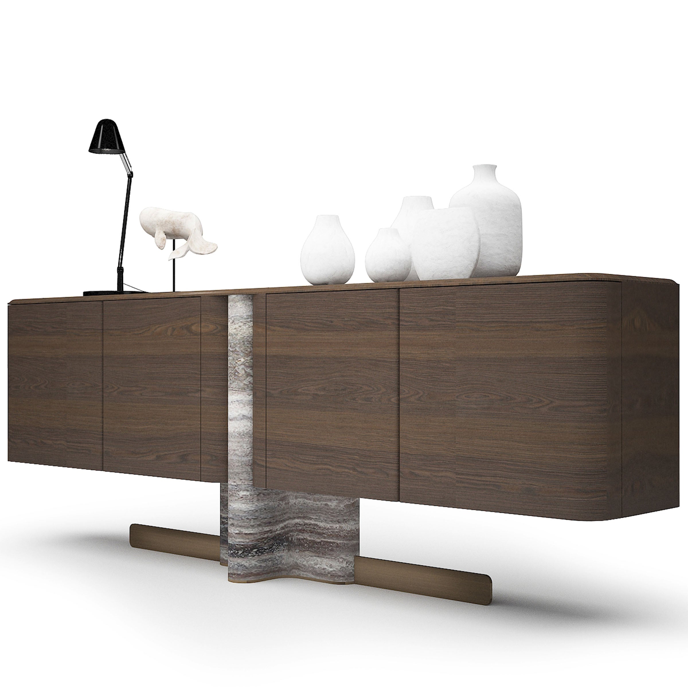 Modern HOMAGE KOLTUK Odeon Console sideboard with sleek design and storage compartments, crafted for stylish home storage solutions.