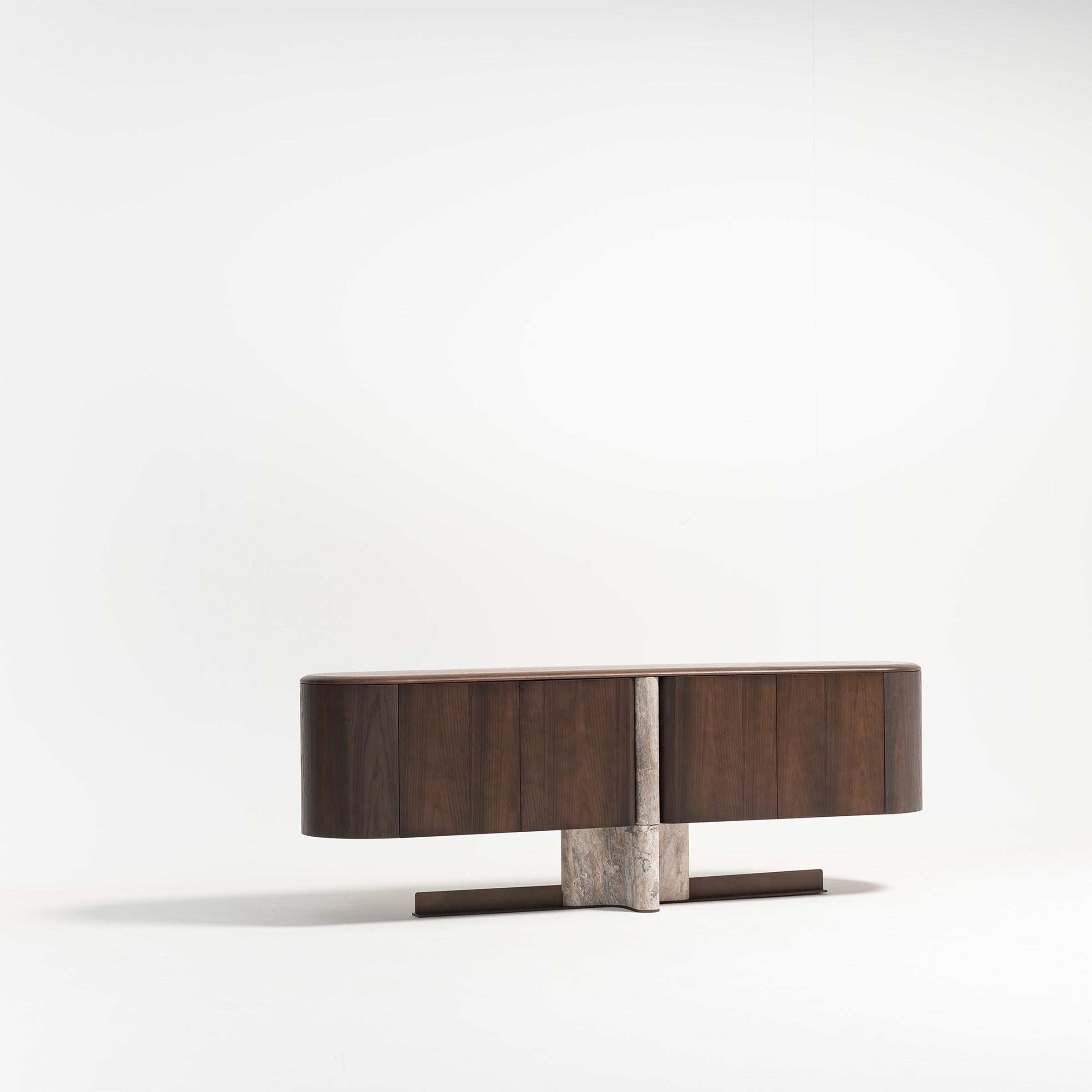 HOMAGE KOLTUK Odeon Console OD-Console001 sideboard with sleek modern design and wooden finish, ideal for living room storage.