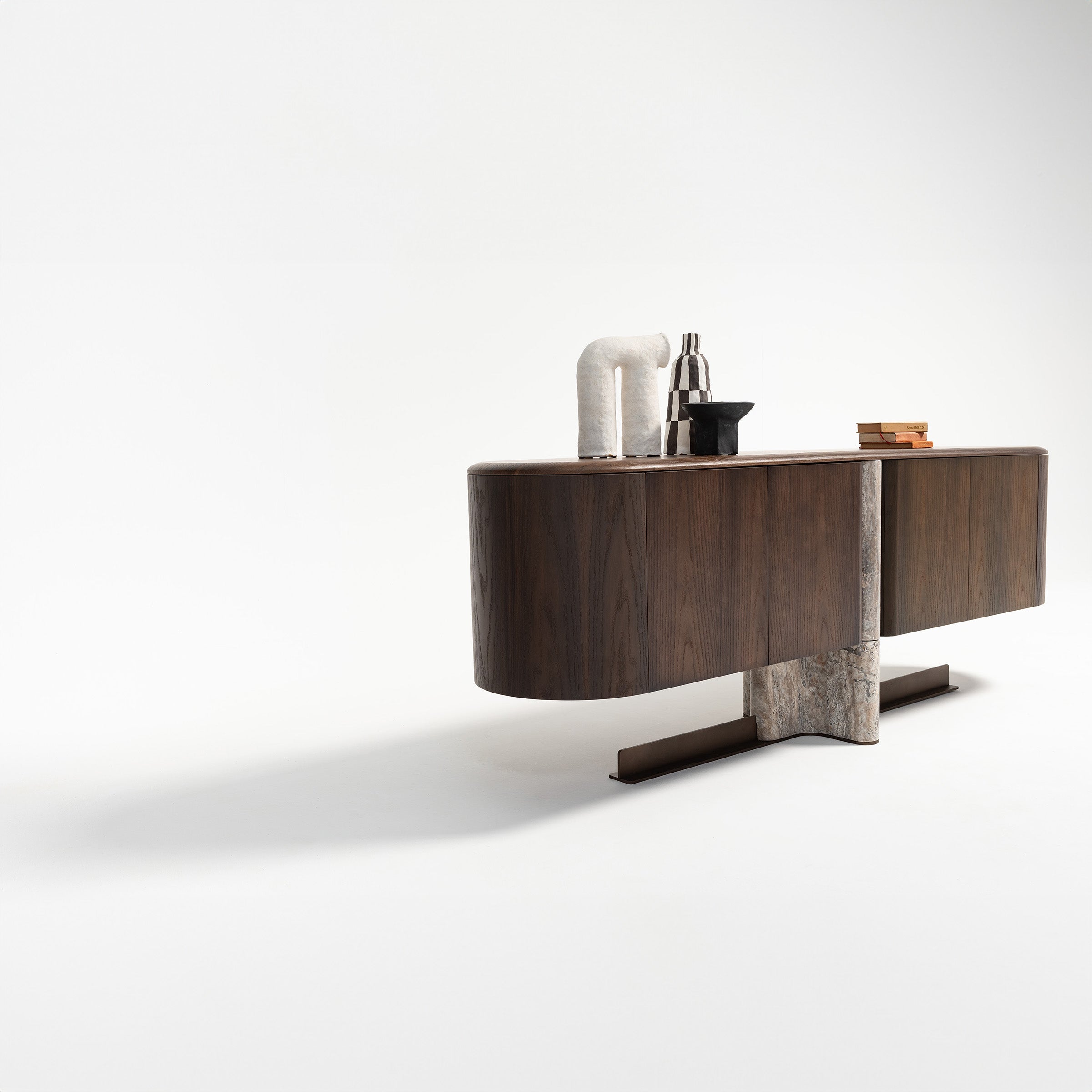 HOMAGE KOLTUK Odeon Console OD-Console001 sideboard with sleek modern design and wooden finish.