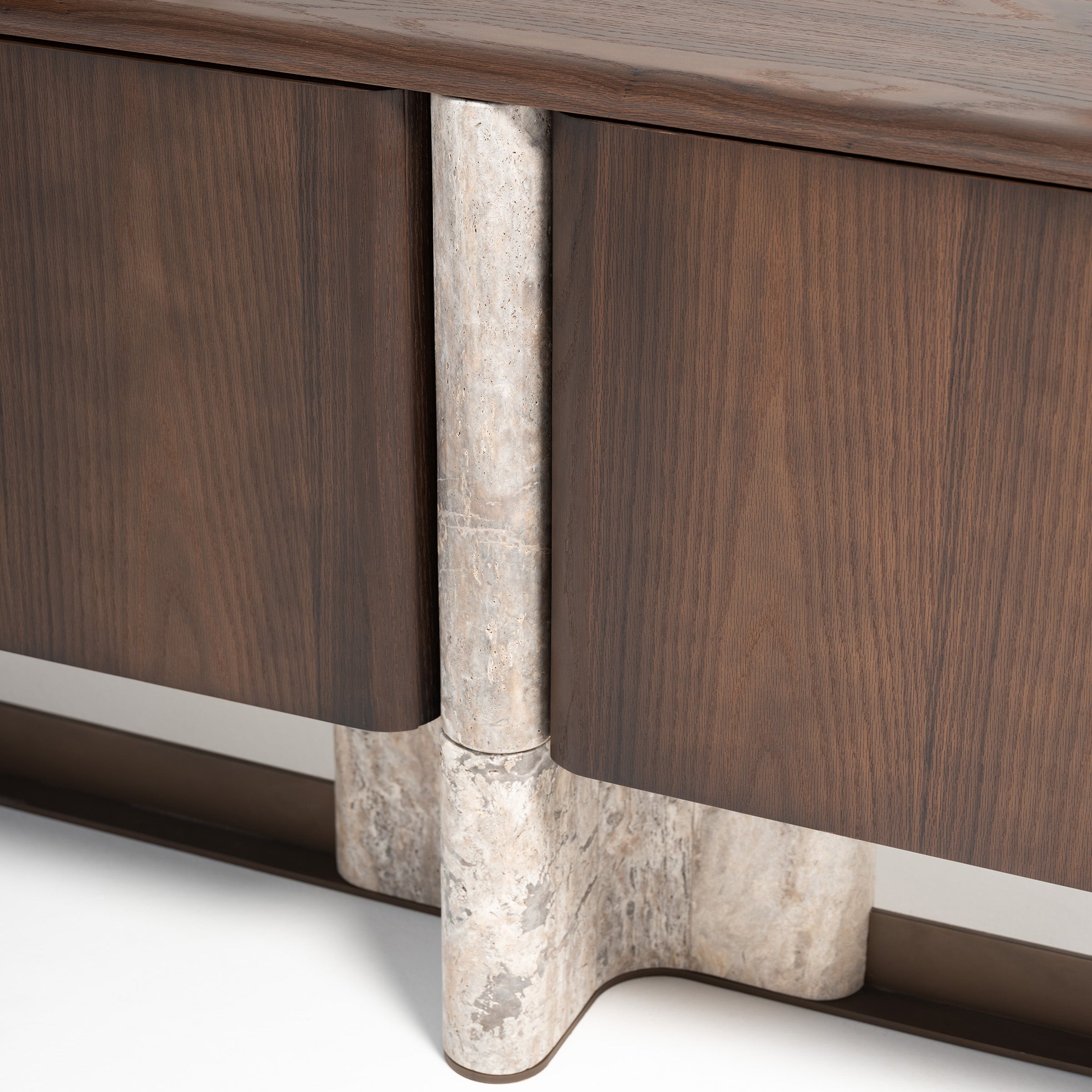Modern HOMAGE KOLTUK Odeon Console sideboard with sleek wood finish and clean lines, ideal for contemporary living spaces.