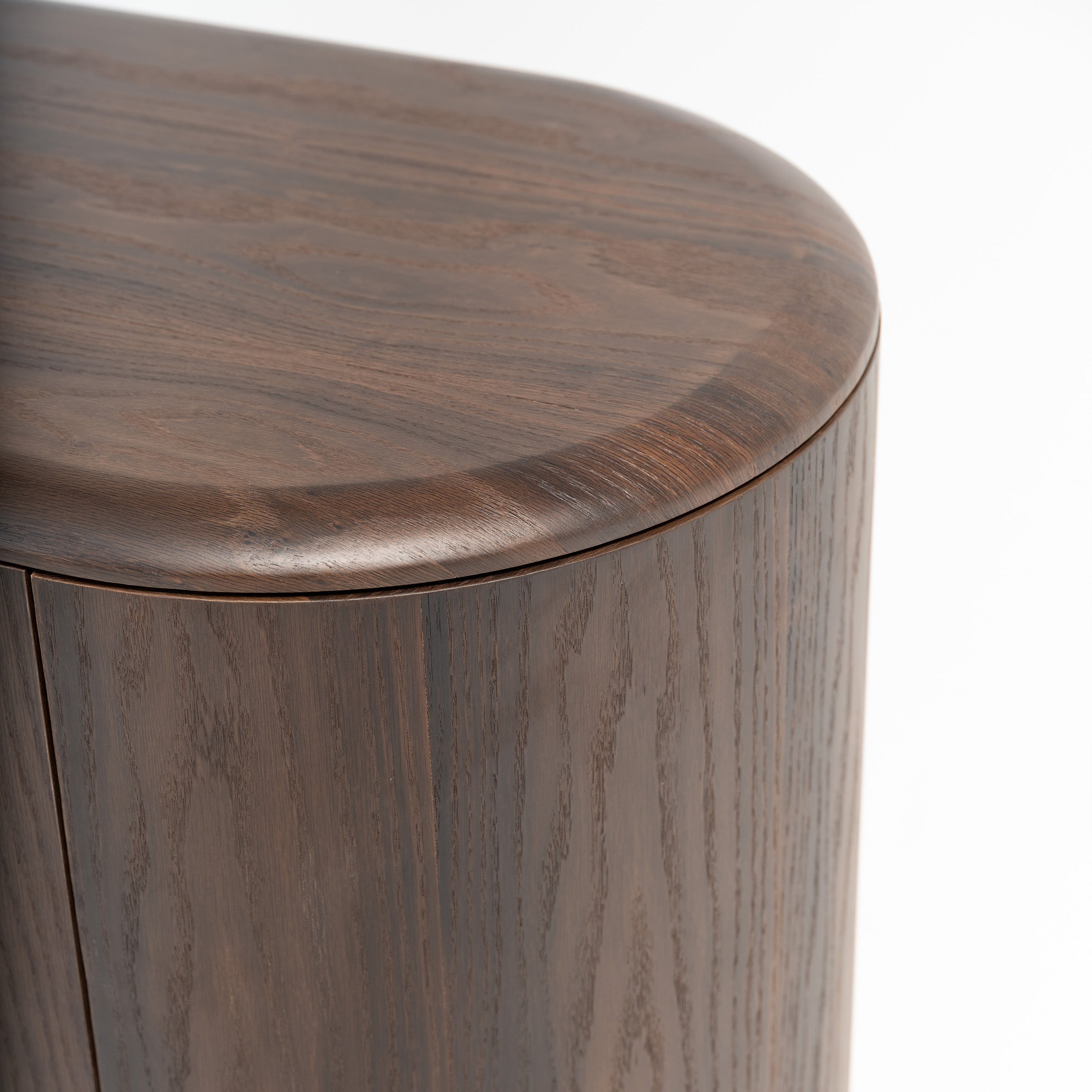 Modern HOMAGE KOLTUK Odeon Console sideboard with sleek design and spacious storage, featuring a dark wood finish.