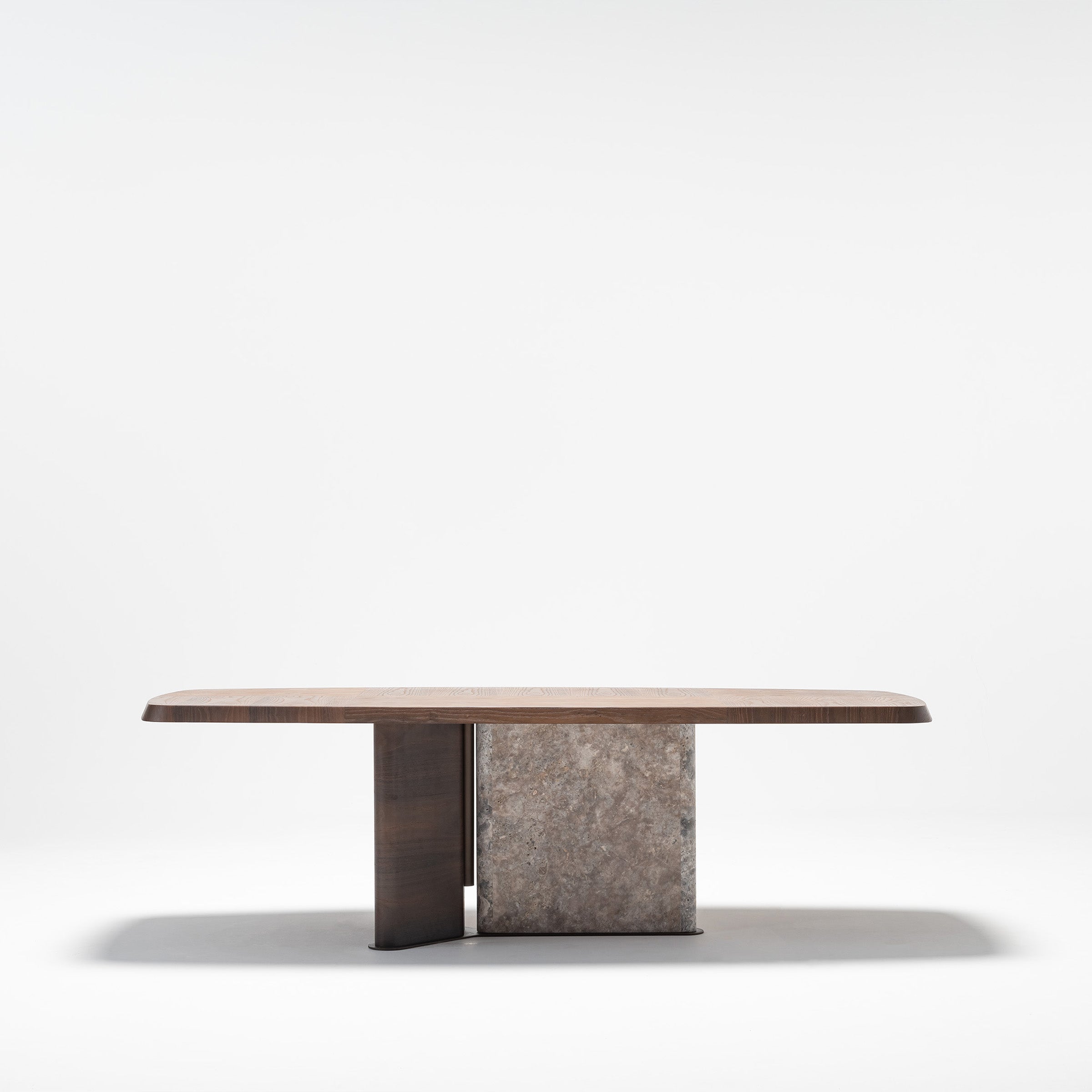 HOMAGE KOLTUK Odeon dining table 2.78 with wooden finish, modern design, sturdy rectangular shape, perfect for dining rooms.