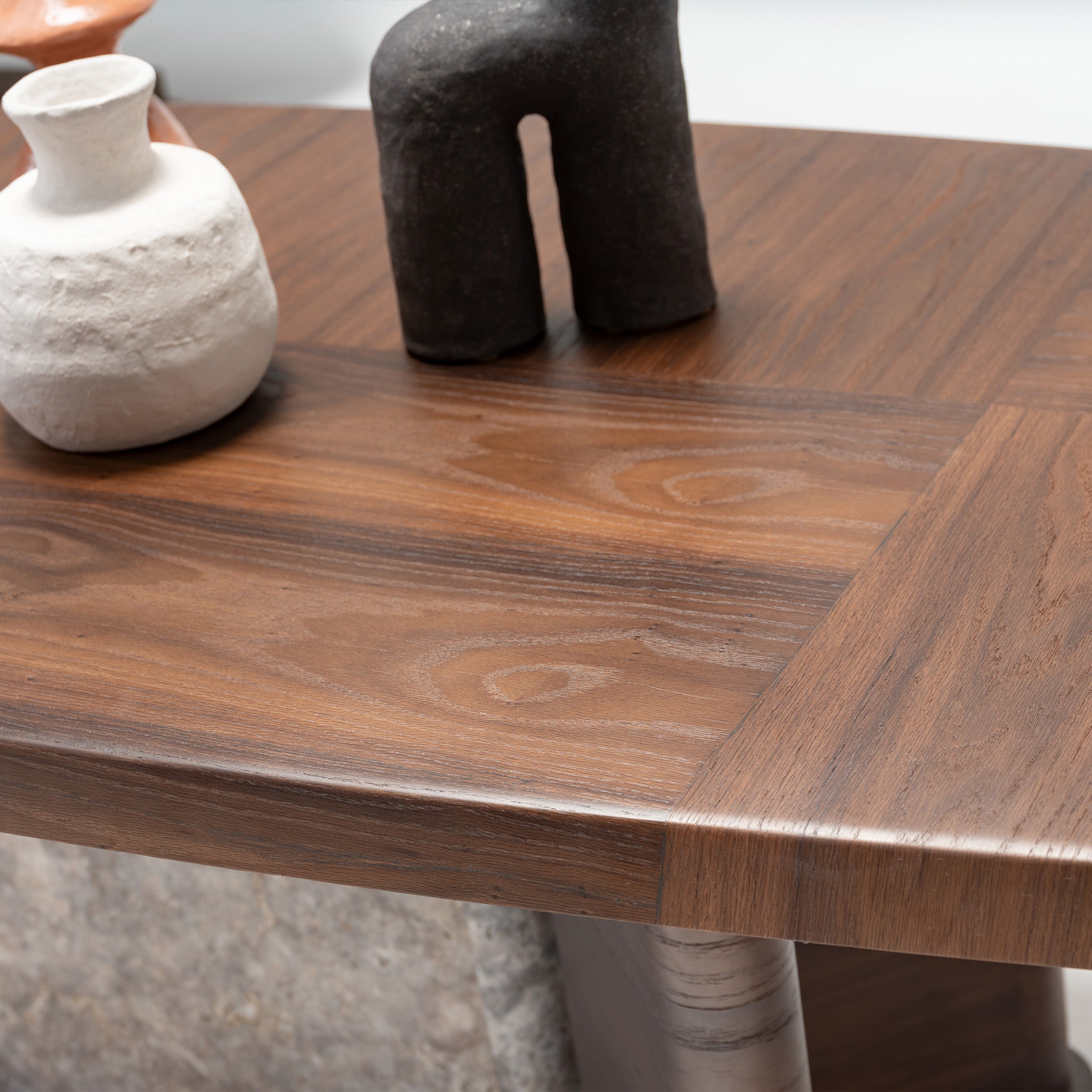 HOMAGE KOLTUK Odeon dining table with a sleek wood surface and modern design, ideal for contemporary dining rooms.