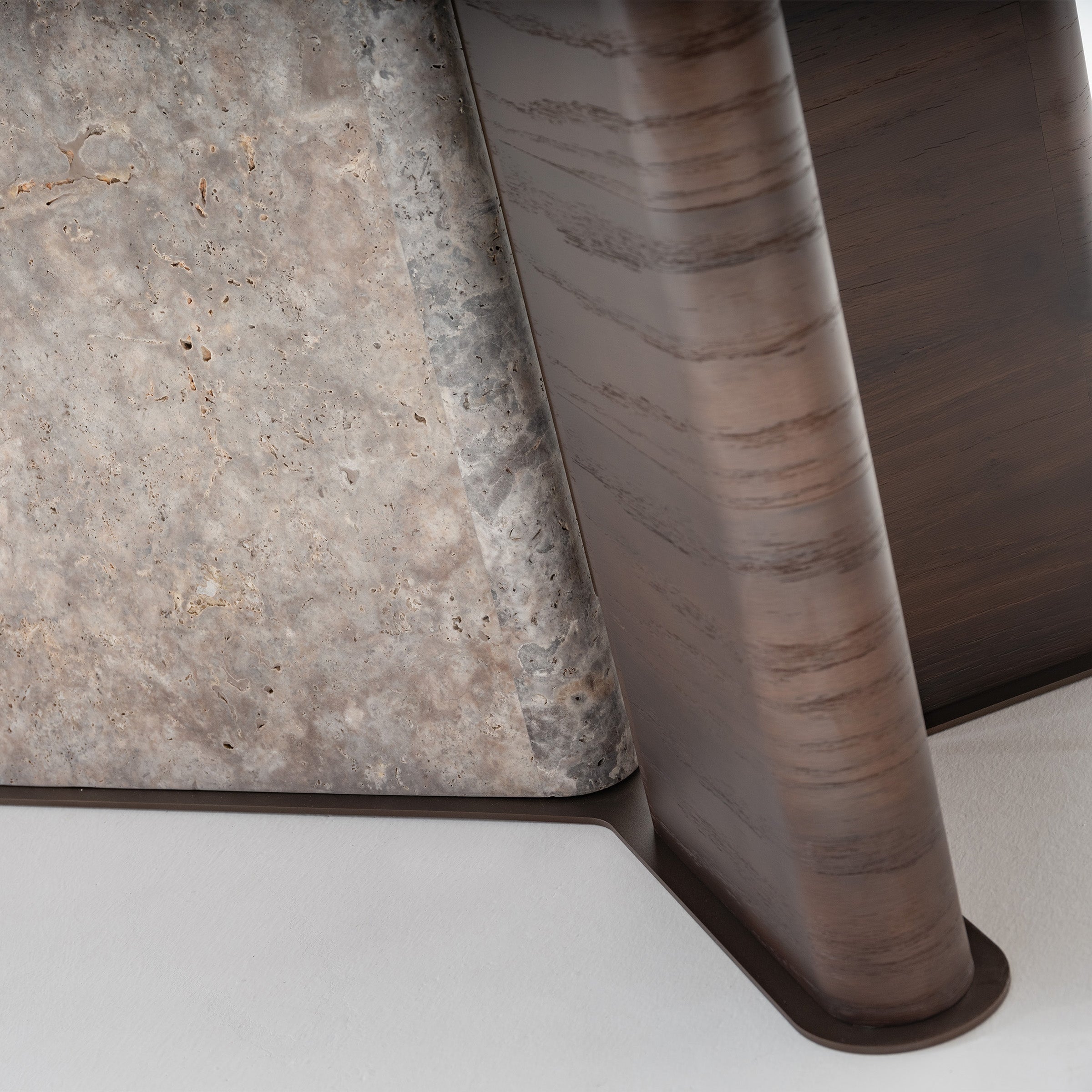 HOMAGE KOLTUK Odeon dining table 2.78 with wooden finish, modern design, sturdy table for dining room, model OD-DT-001
