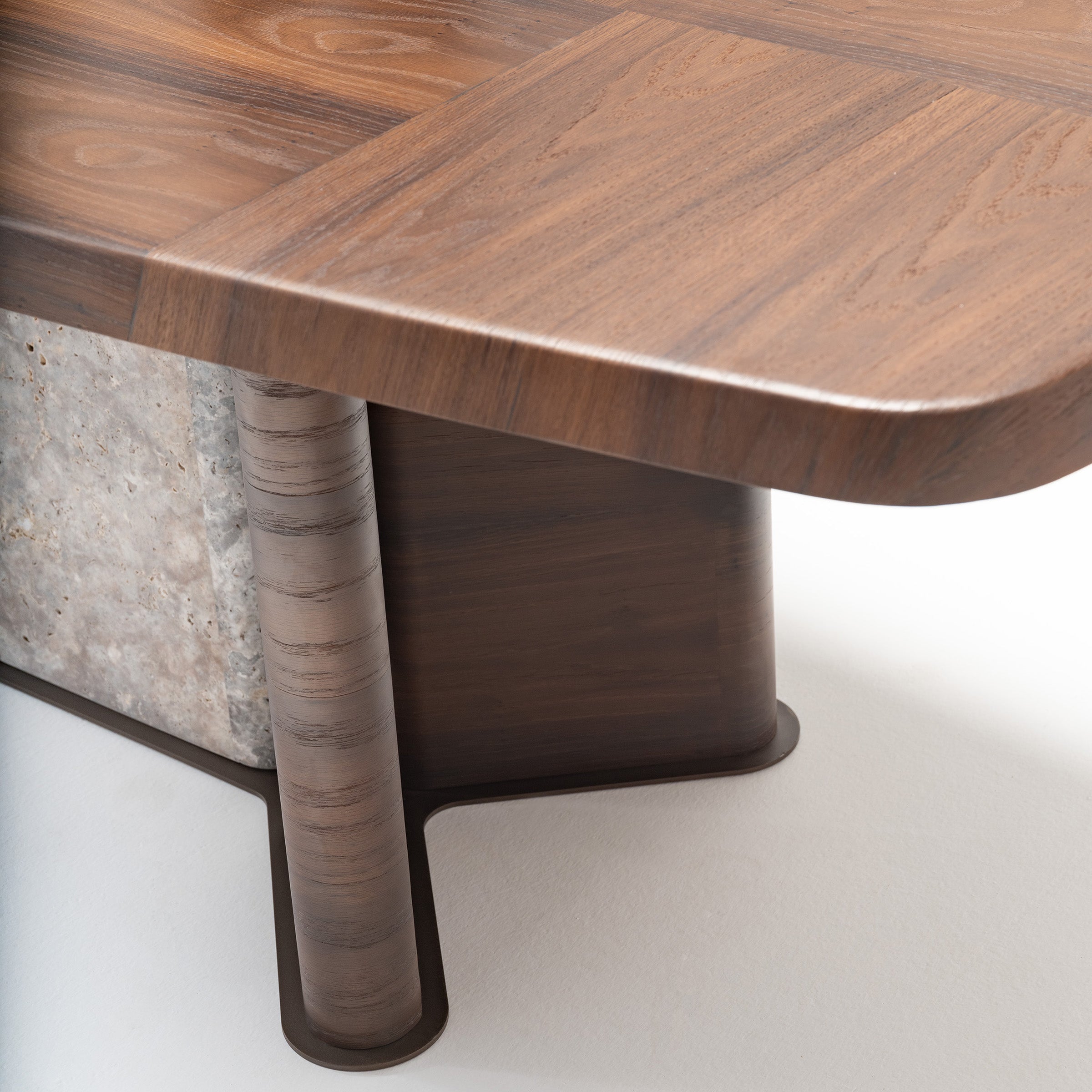 HOMAGE KOLTUK Odeon dining table 2.78 with sleek wooden surface and modern design, perfect for contemporary dining rooms.