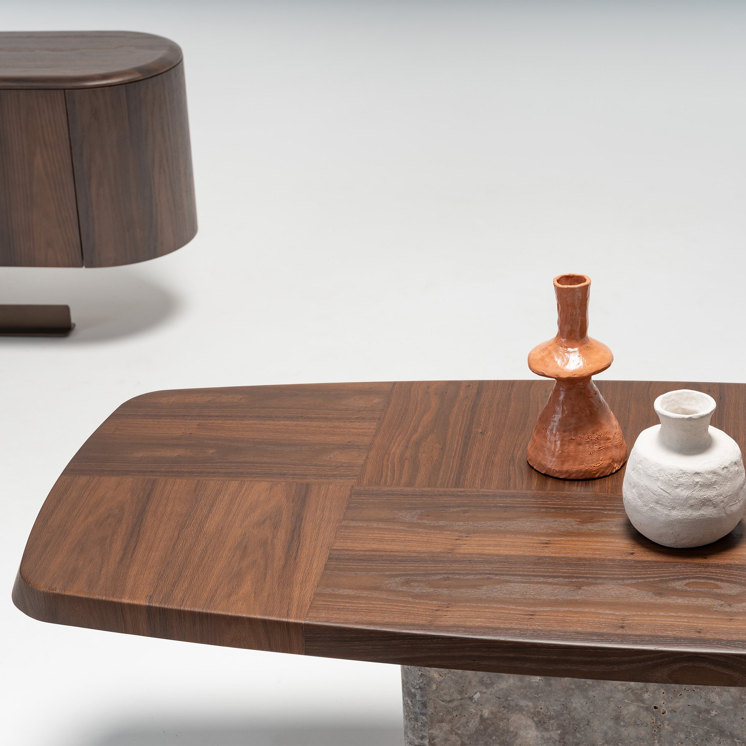 Homage Koltuk Odeon dining table 2.78 with modern wooden design and sleek surface, perfect for contemporary dining rooms.