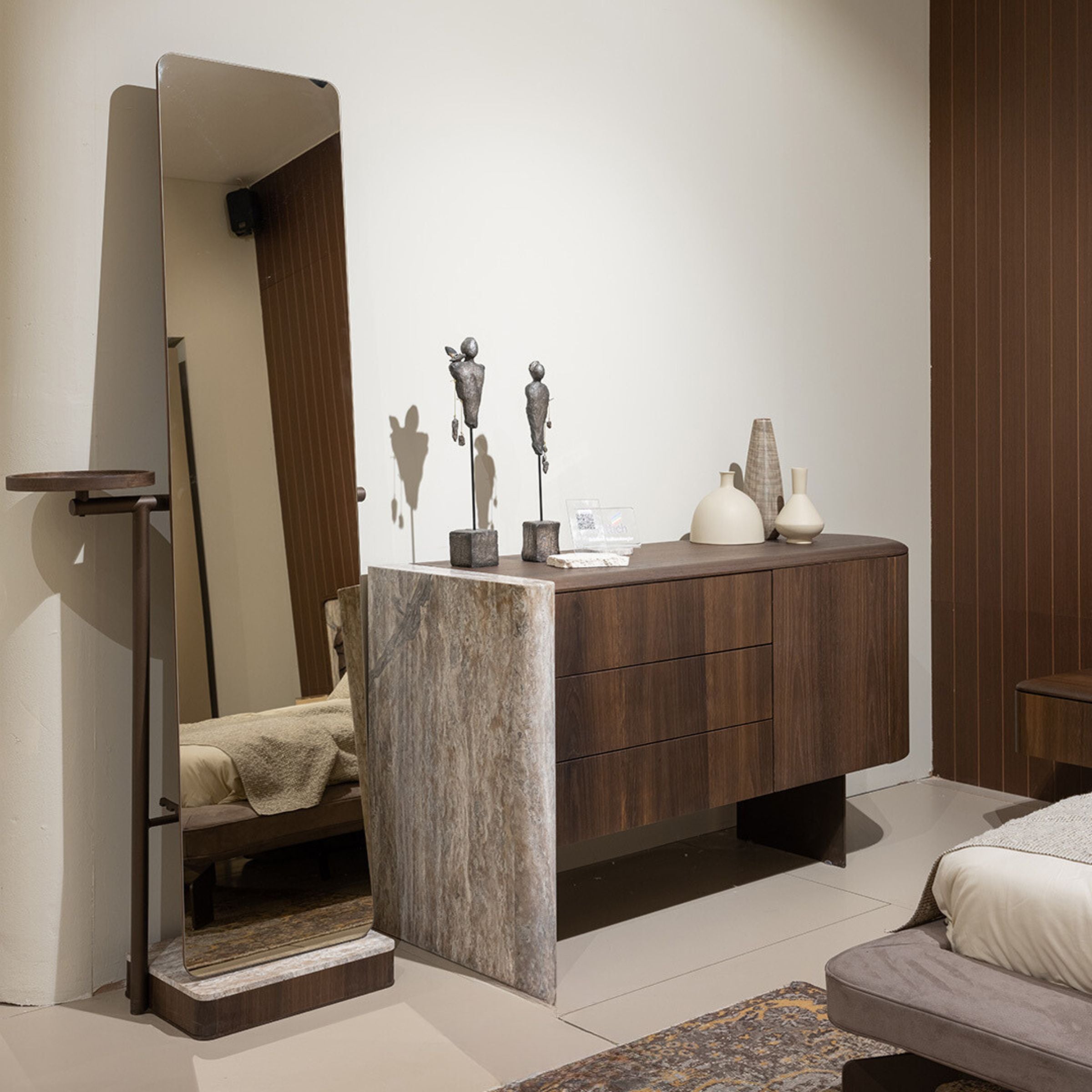 HOMAGE KOLTUK Odeon dresser OD-DR-002 with sleek wood finish and modern design, part of dresser and mirror collection.