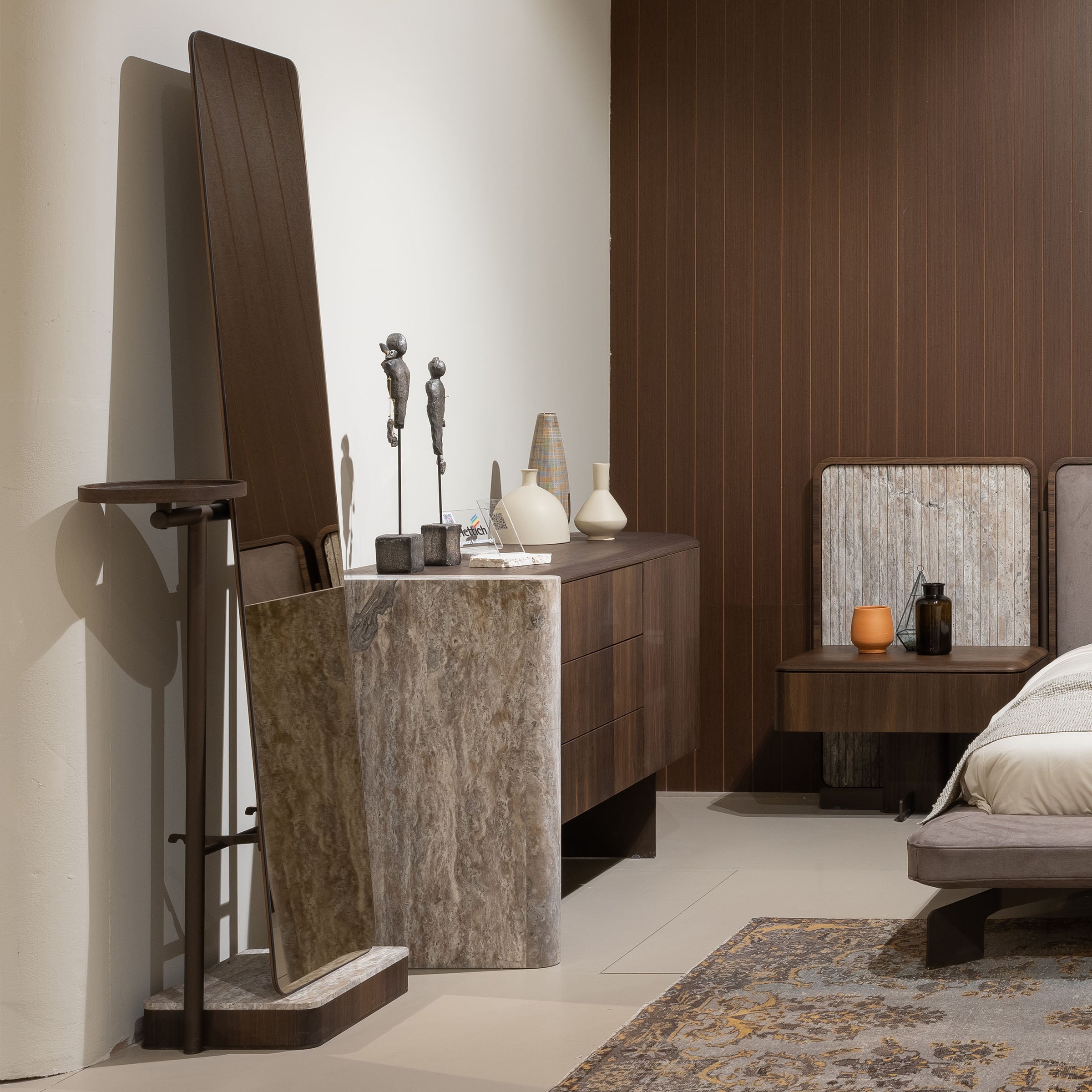 HOMAGE KOLTUK Odeon Dresser OD-DR-002 with sleek wood finish and multiple drawers, part of dresser and mirror collection.