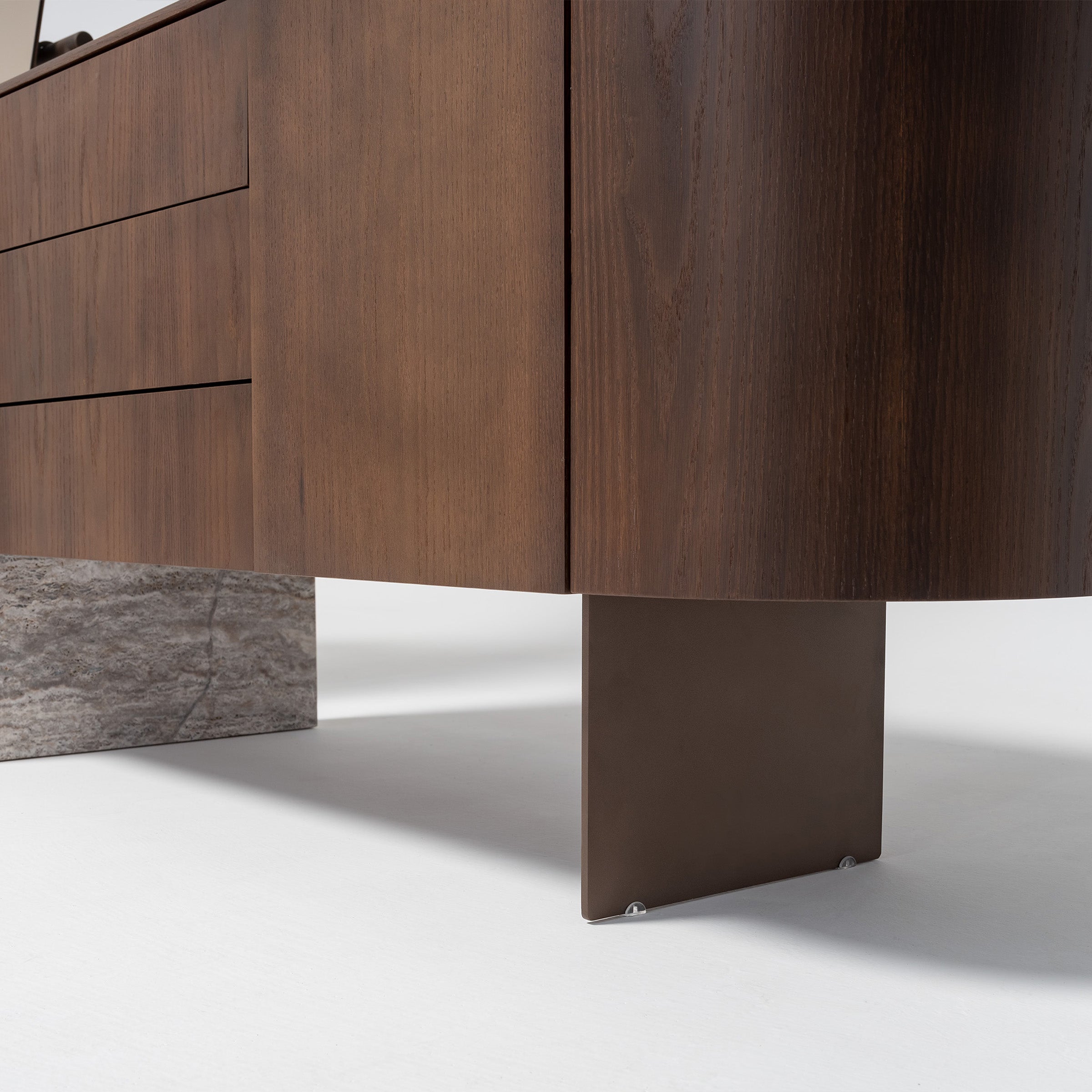 HOMAGE KOLTUK Odeon dresser OD-DR-002 with sleek wood finish and spacious drawers, part of the dresser and mirror collection.