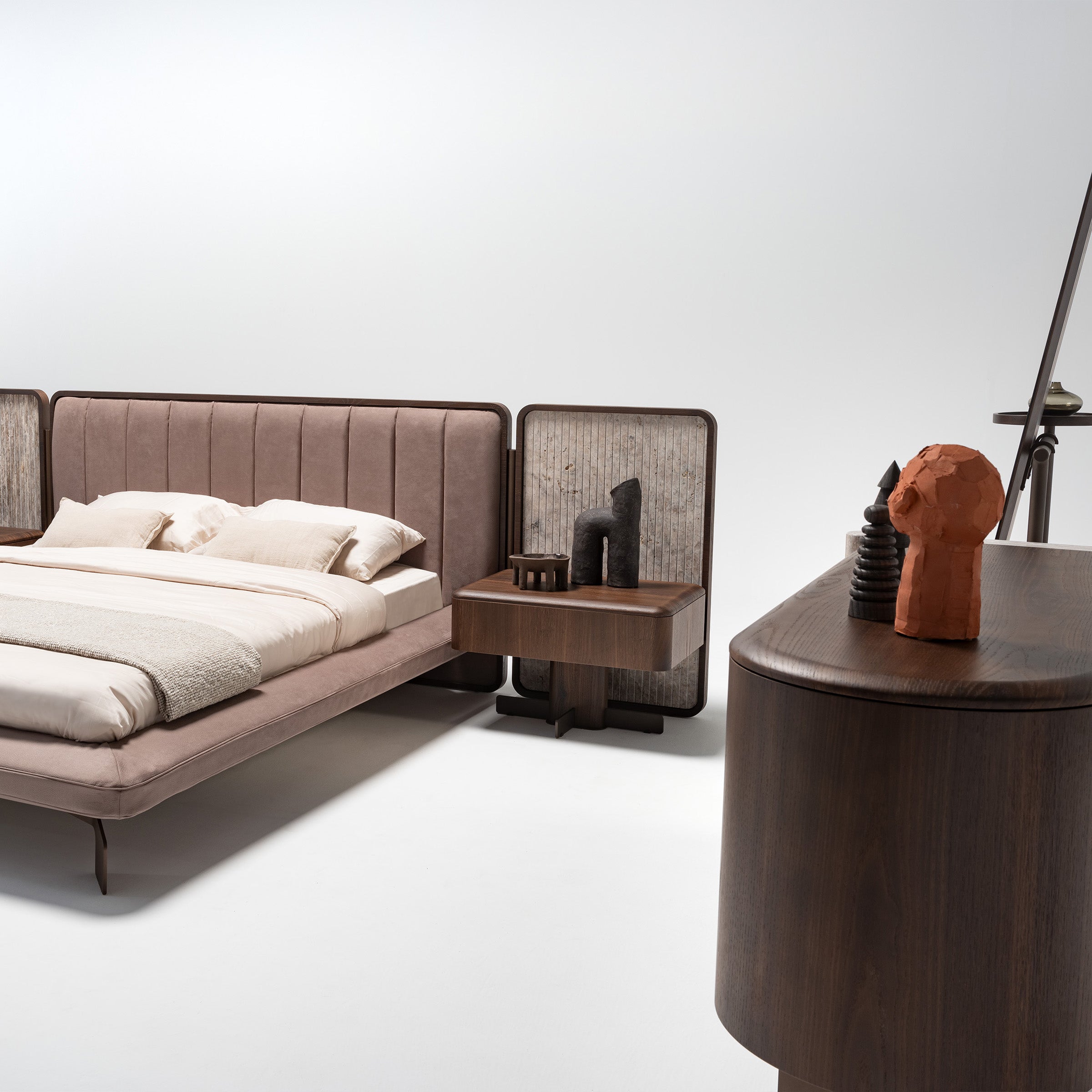 HOMAGE KOLTUK Odeon Dresser OD-DR-002 with sleek design, featuring multiple drawers for stylish bedroom storage.