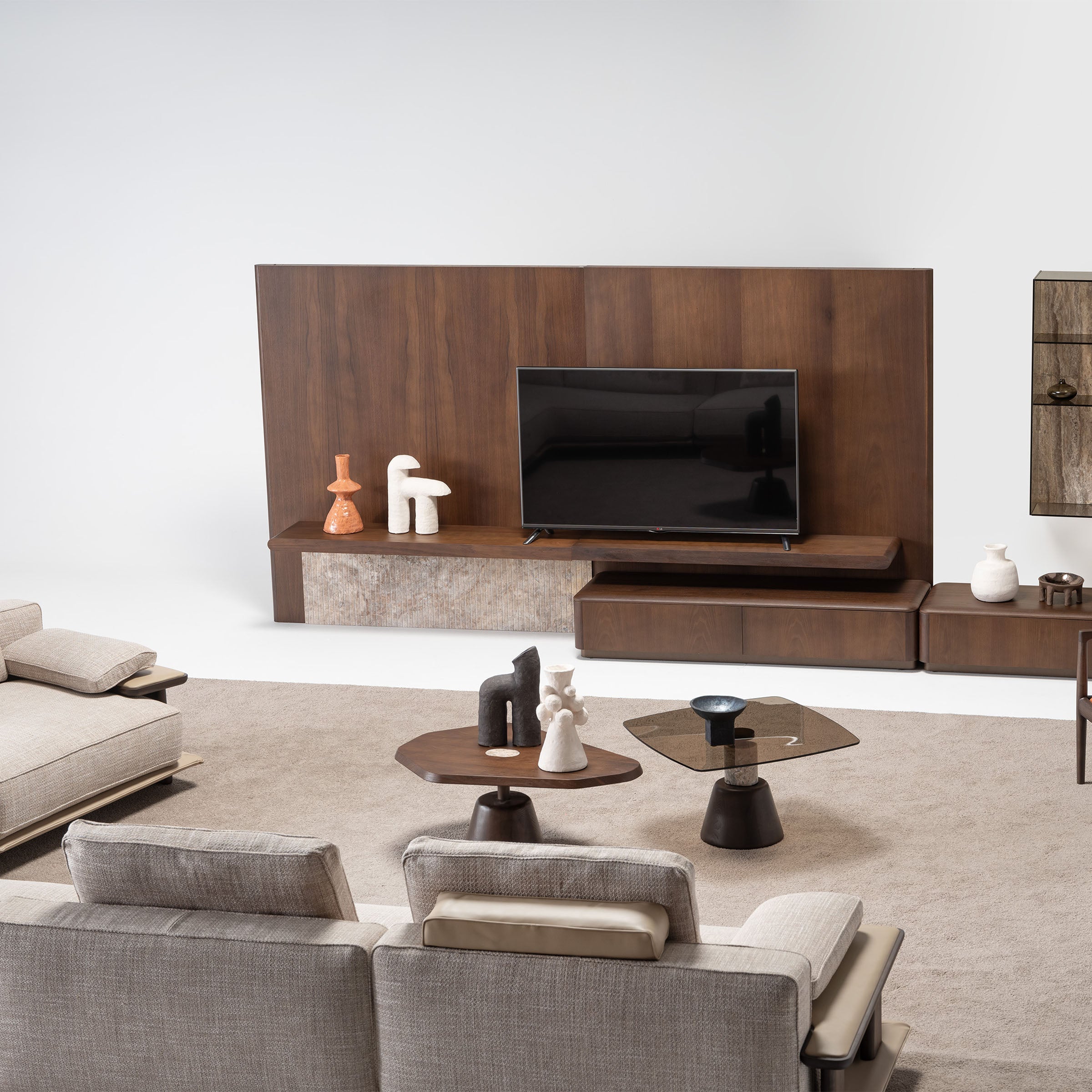 ODEON single 110cm sofa module without armrest for HOMAGE KOLTUK Odeon sofa model OD-Middle-002, showing fabric and design details.