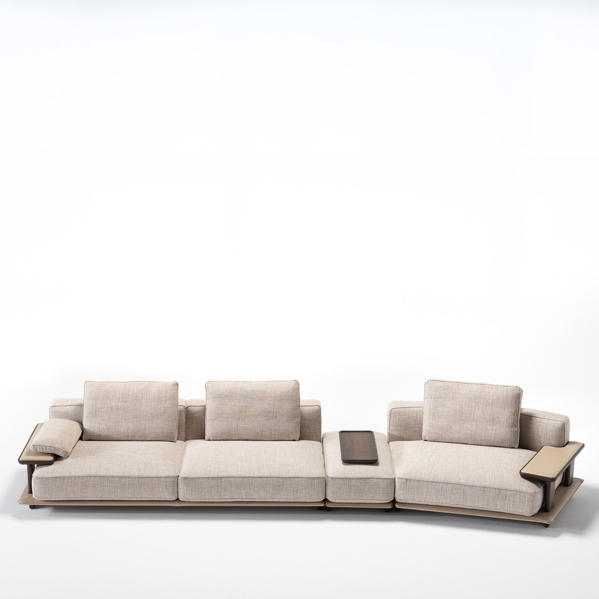 Homage Koltuk Odeon single sofa module without arm, 110cm wide, for Odeon sofa OD-Middle-002, showing fabric and design details.