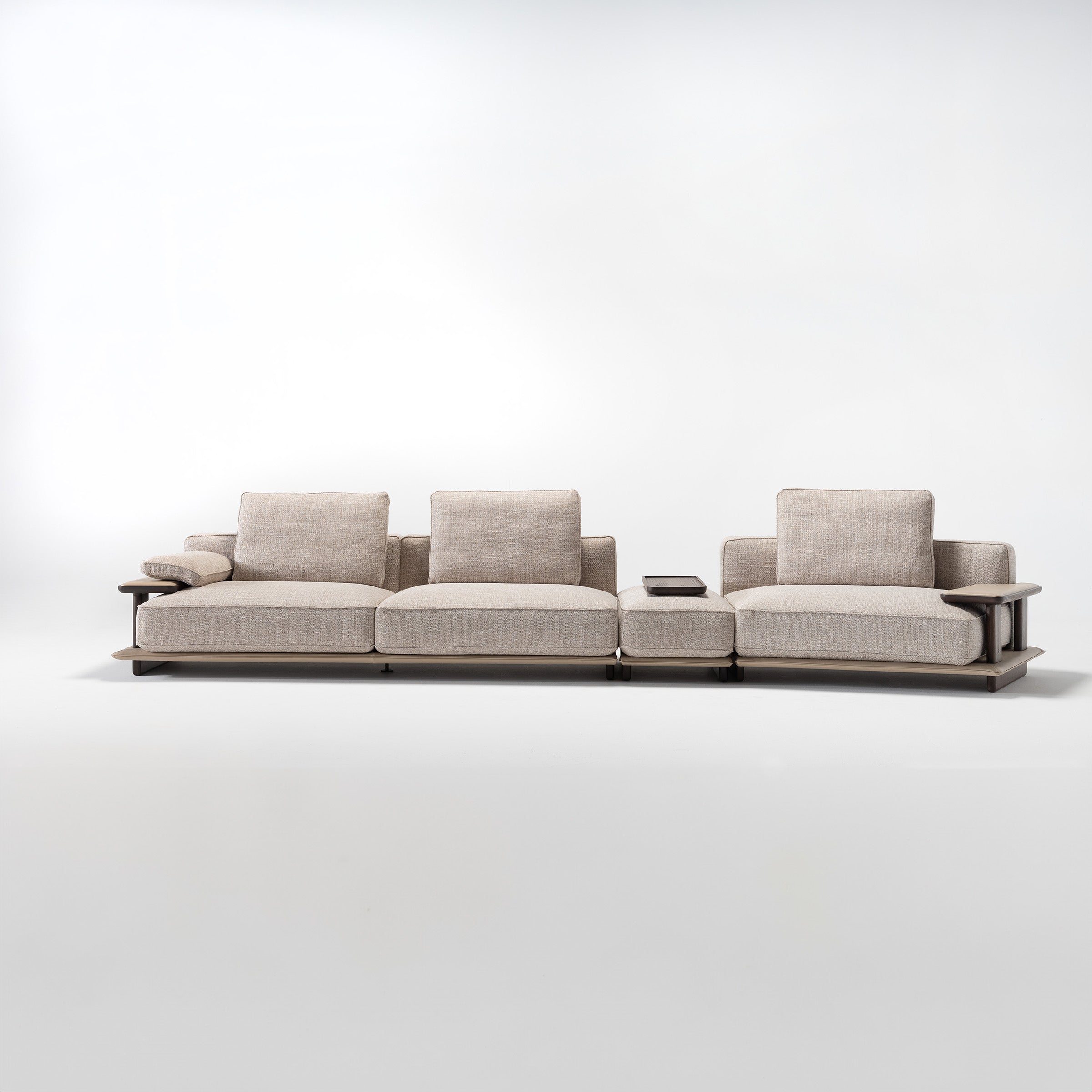 HOMAGE KOLTUK Odeon sofa single module without arm, 110cm, in a modern living room setting.