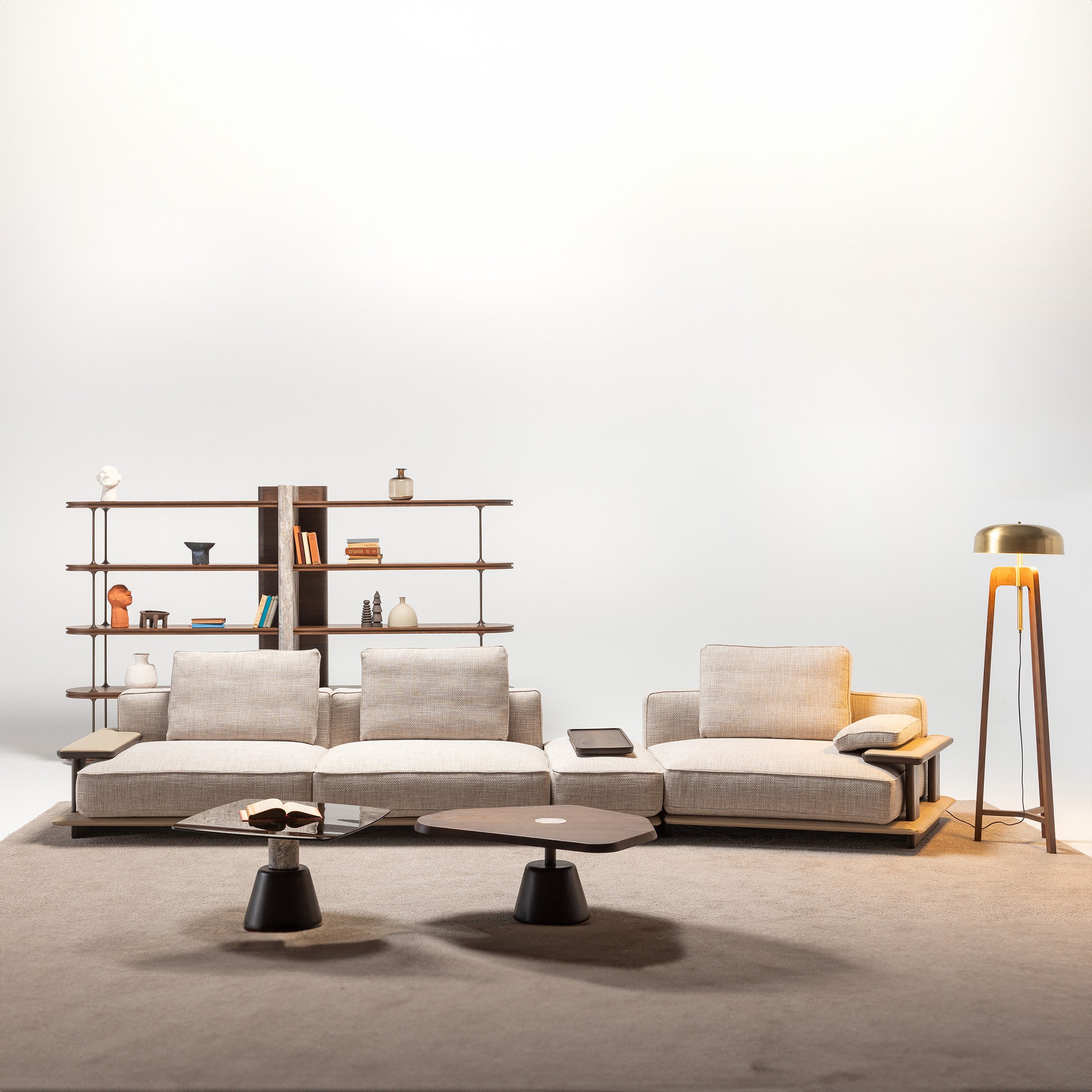 HOMAGE KOLTUK Odeon sofa single module without arm, 110cm, in fabric, designed for Odeon sofa series, OD-Middle-002.