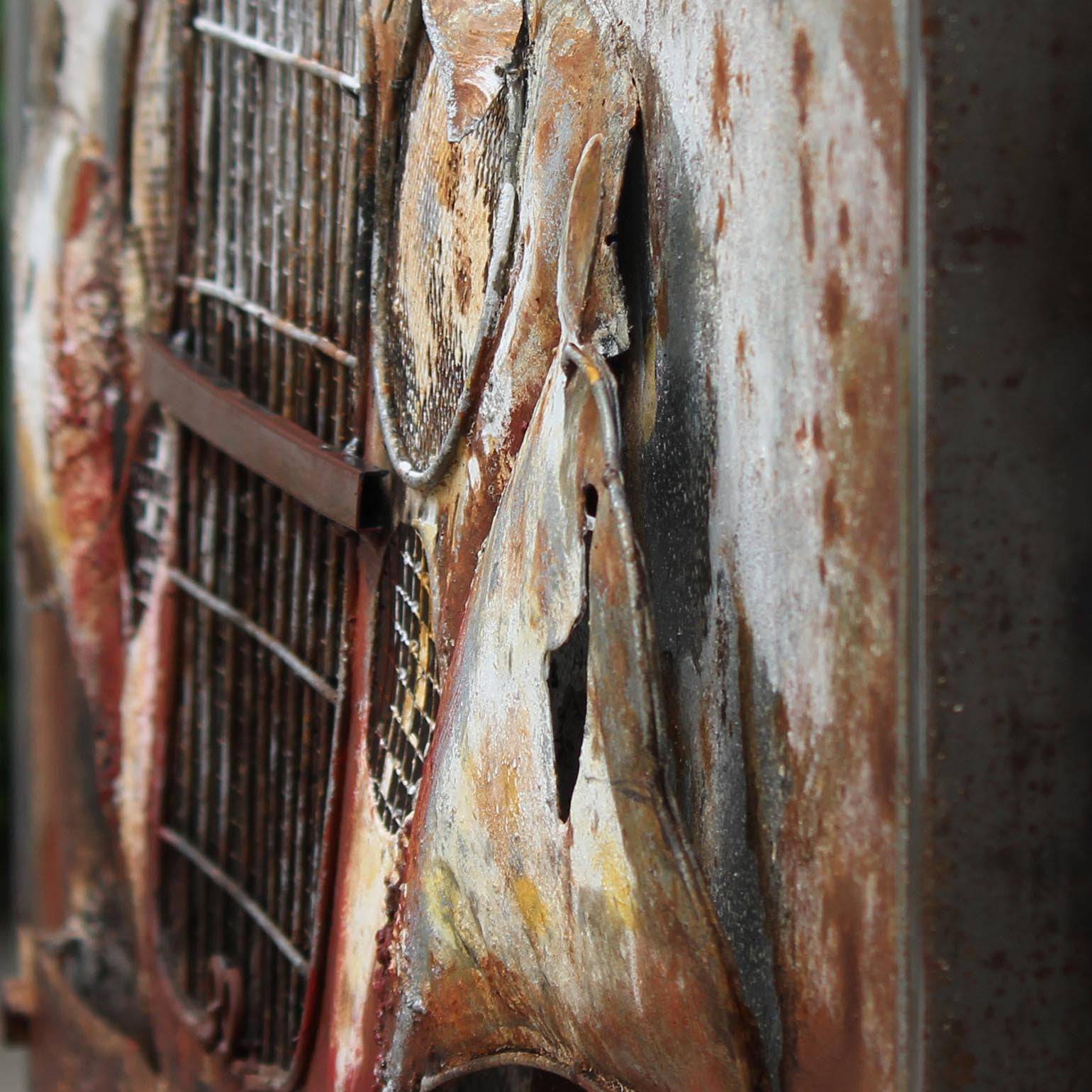 Old Car Handcrafted Metal Art Painting 120X90 Cm Soap015 -  Paintings | لوحة السيارة القديمة الفنية معدنية مصنوعة يدويًا 120 × 90 سم - ebarza Furniture UAE | Shop Modern Furniture in Abu Dhabi & Dubai - مفروشات ايبازرا في الامارات | تسوق اثاث عصري وديكورات مميزة في دبي وابوظبي