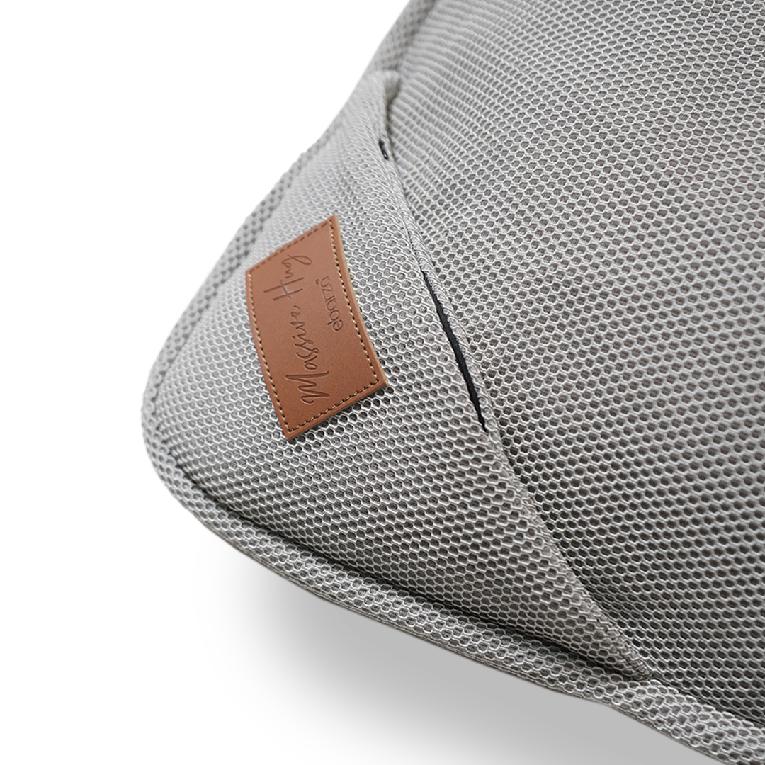 Olefin Sunproof 3D Mesh Cushion by BEACON LAZDG, beige cushion with breathable mesh fabric for outdoor seating comfort