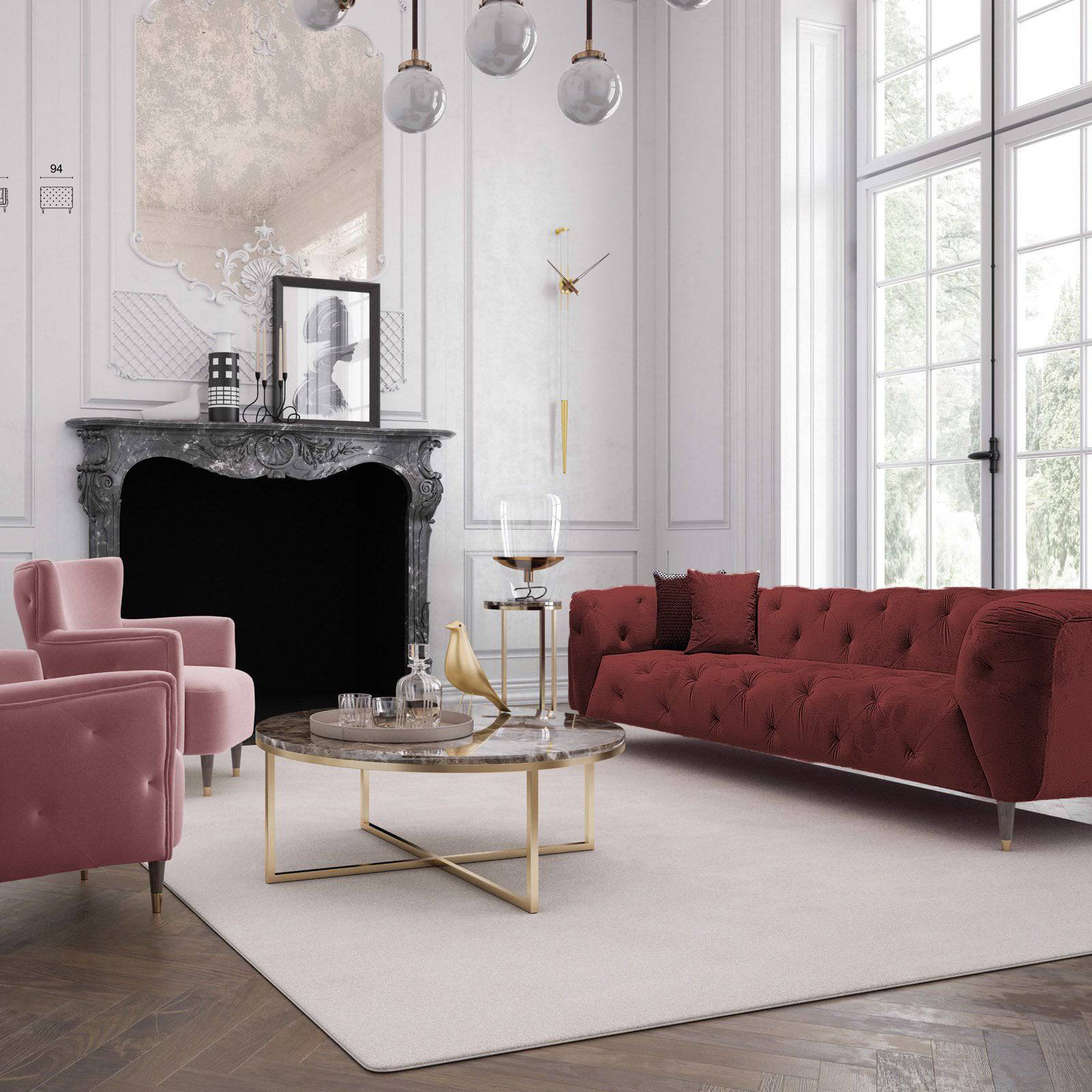 Olympus 3 Seater  Sofa Soho Olympus001 -  Sofas - ebarza Furniture UAE | Shop Modern Furniture in Abu Dhabi & Dubai - مفروشات ايبازرا في الامارات | تسوق اثاث عصري وديكورات مميزة في دبي وابوظبي