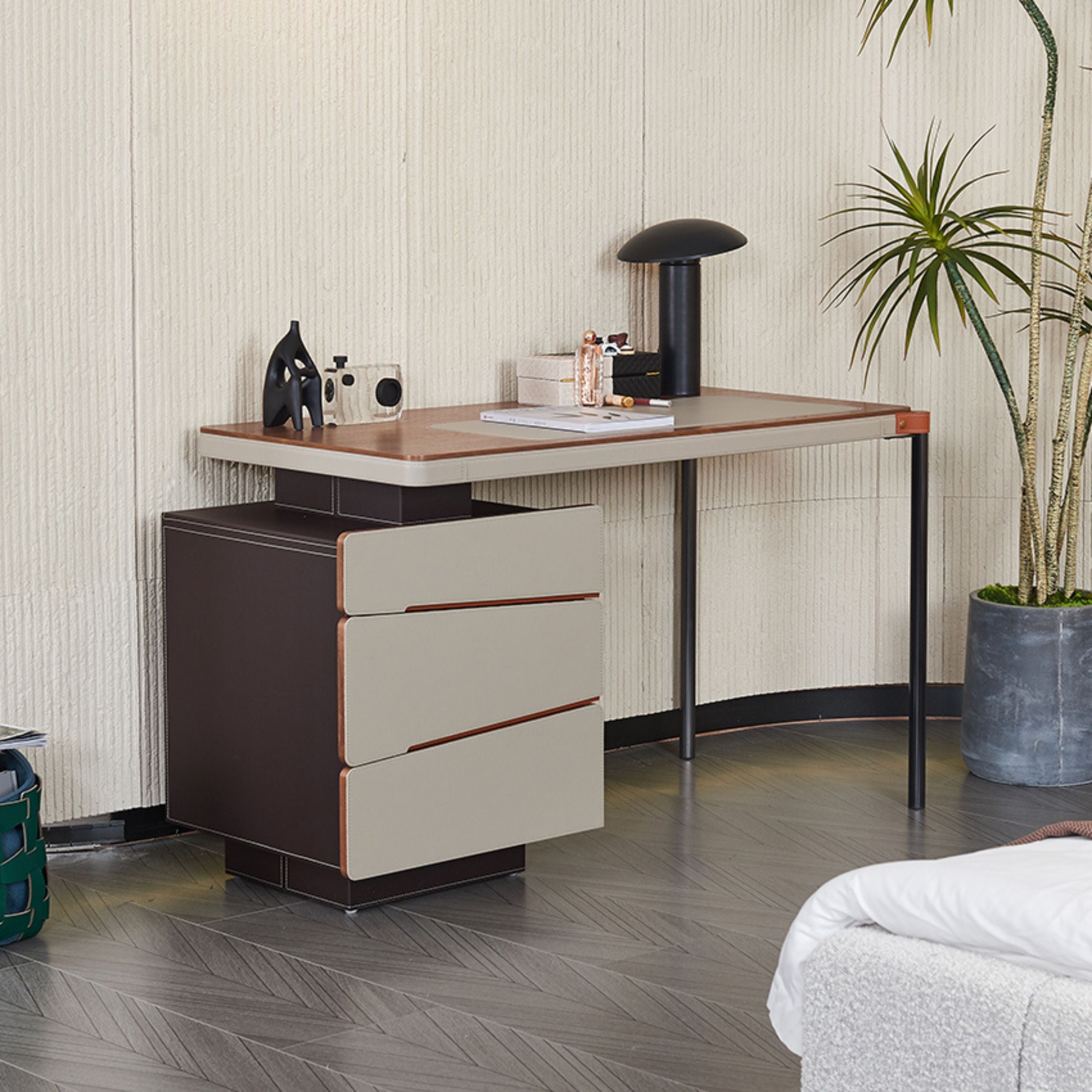 Pre-order 35 Days Delivery - Oomph - Oblique Office Desk/ Bedroom Dresser MLL-T09 -  Office Desks - ebarza Furniture UAE | Shop Modern Furniture in Abu Dhabi & Dubai - مفروشات ايبازرا في الامارات | تسوق اثاث عصري وديكورات مميزة في دبي وابوظبي