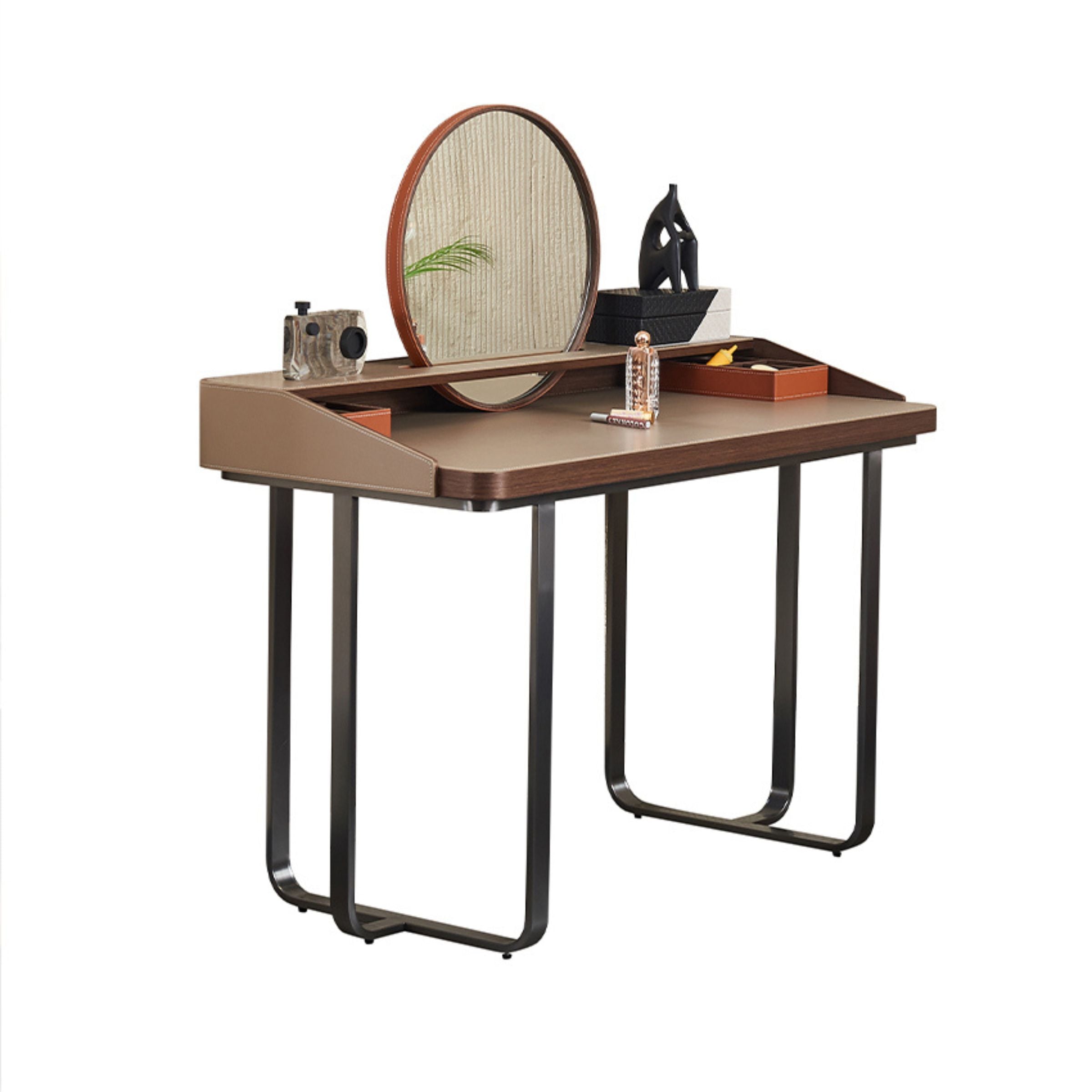 Pre-order 35 Days Delivery Oomph Sleek Office Desk/ Dresser Table With Mirror MLL-T78 -  Office Desks - ebarza Furniture UAE | Shop Modern Furniture in Abu Dhabi & Dubai - مفروشات ايبازرا في الامارات | تسوق اثاث عصري وديكورات مميزة في دبي وابوظبي