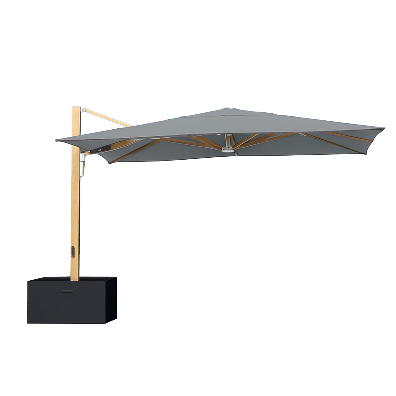 Opal Cantilever Umbrella With Base DC-LUP-117 / DC-BC-136 -  Outdoor Umbrellas - ebarza Furniture UAE | Shop Modern Furniture in Abu Dhabi & Dubai - مفروشات ايبازرا في الامارات | تسوق اثاث عصري وديكورات مميزة في دبي وابوظبي