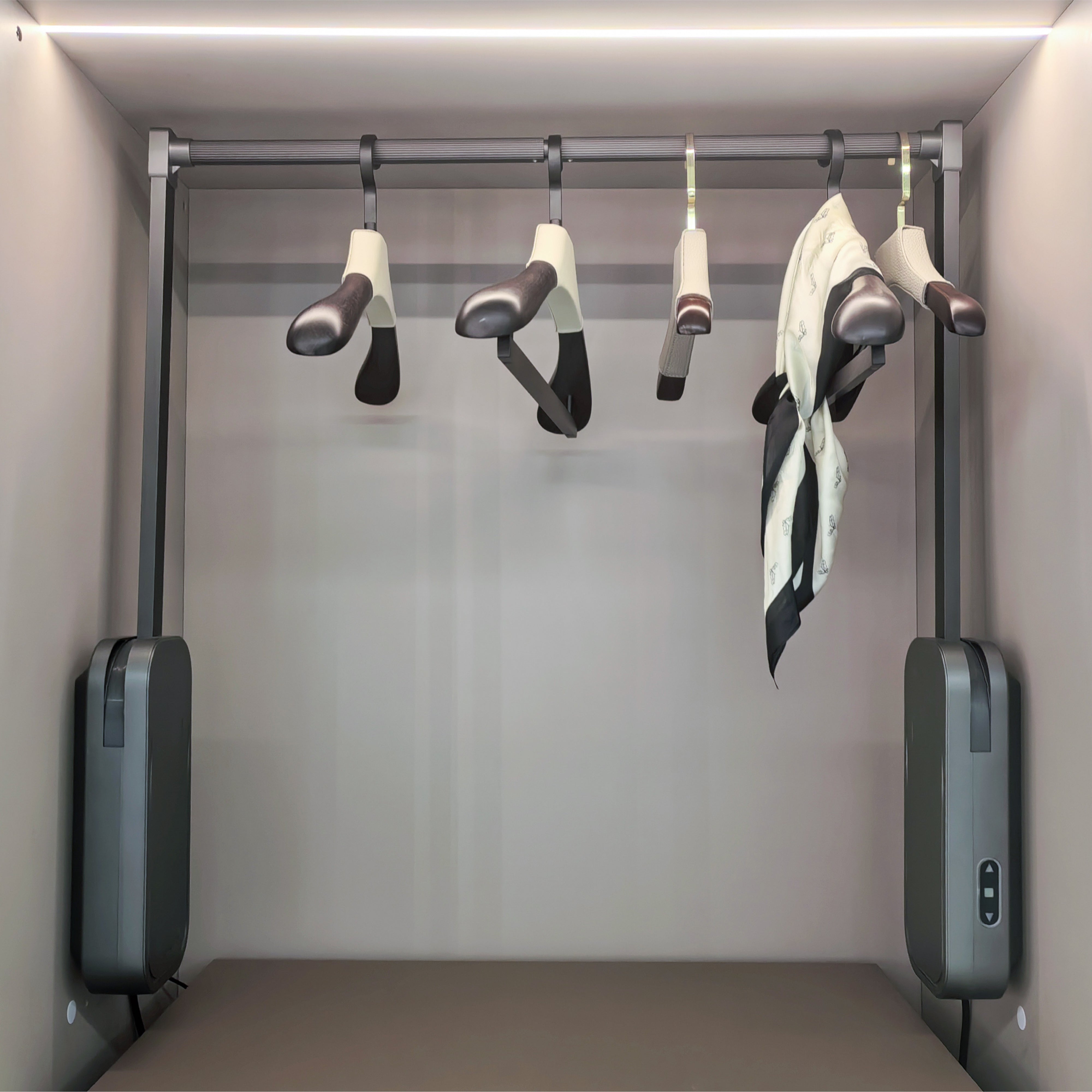 Opulent STORAGE BOX WORDROBE LIFTING MA.5406 GREY -  Shelves - ebarza Furniture UAE | Shop Modern Furniture in Abu Dhabi & Dubai - مفروشات ايبازرا في الامارات | تسوق اثاث عصري وديكورات مميزة في دبي وابوظبي