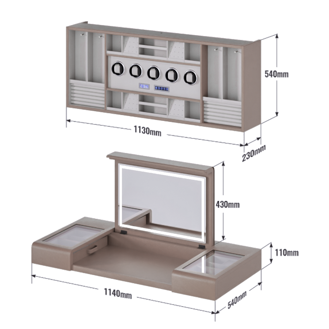 BEACON Opulent Tall Unit Storage Box MA.3250, a drawer organizer with multiple compartments for efficient storage.